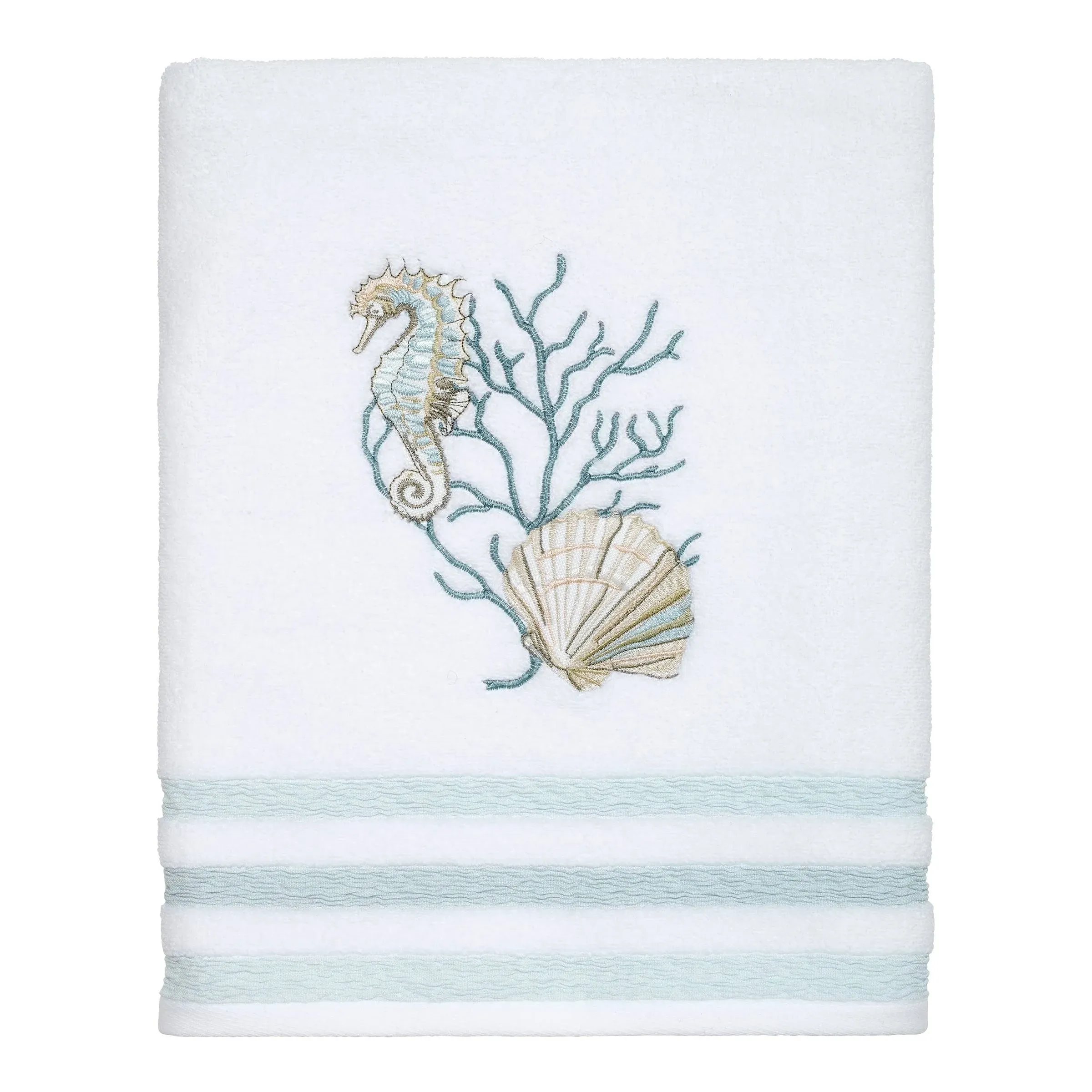 Avanti Linens - Bath Towel, Soft & Absorbent Cotton Towel (Coastal Terrazo Collection)