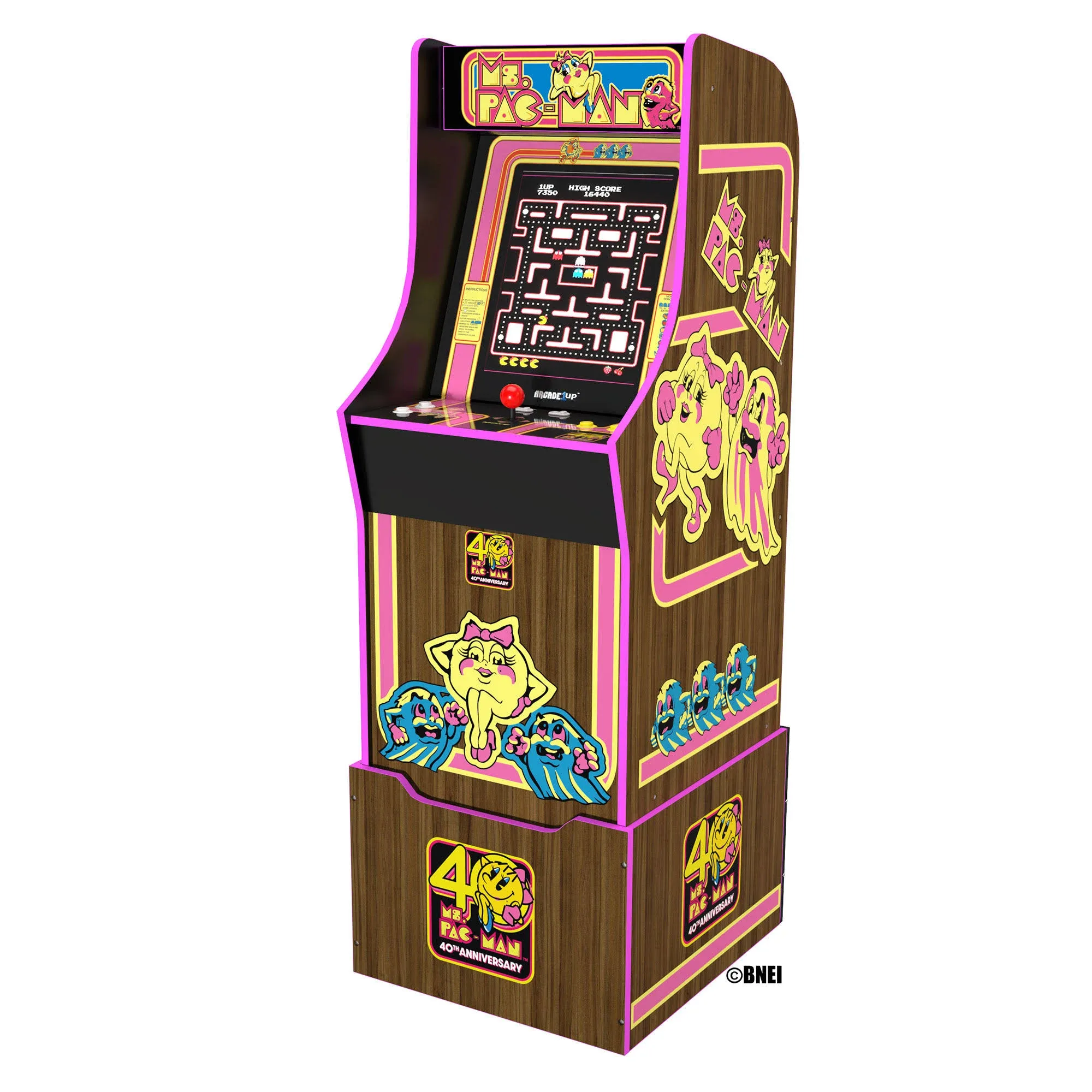 Arcade1UP Ms. Pac-Man 40th Anniversary Classic 10-in-1 Video game Arcade Machine