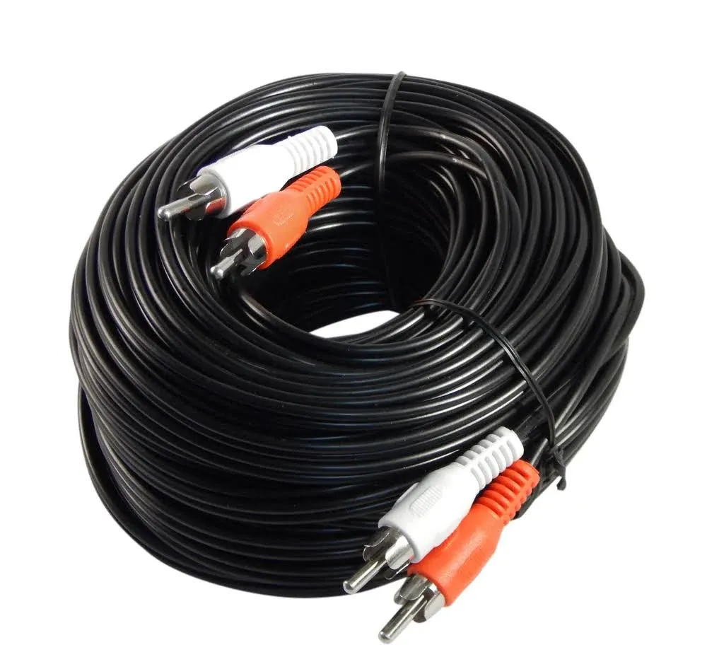 Your Cable Store 75 Foot RCA Audio Cable 2 Male to 2 Male