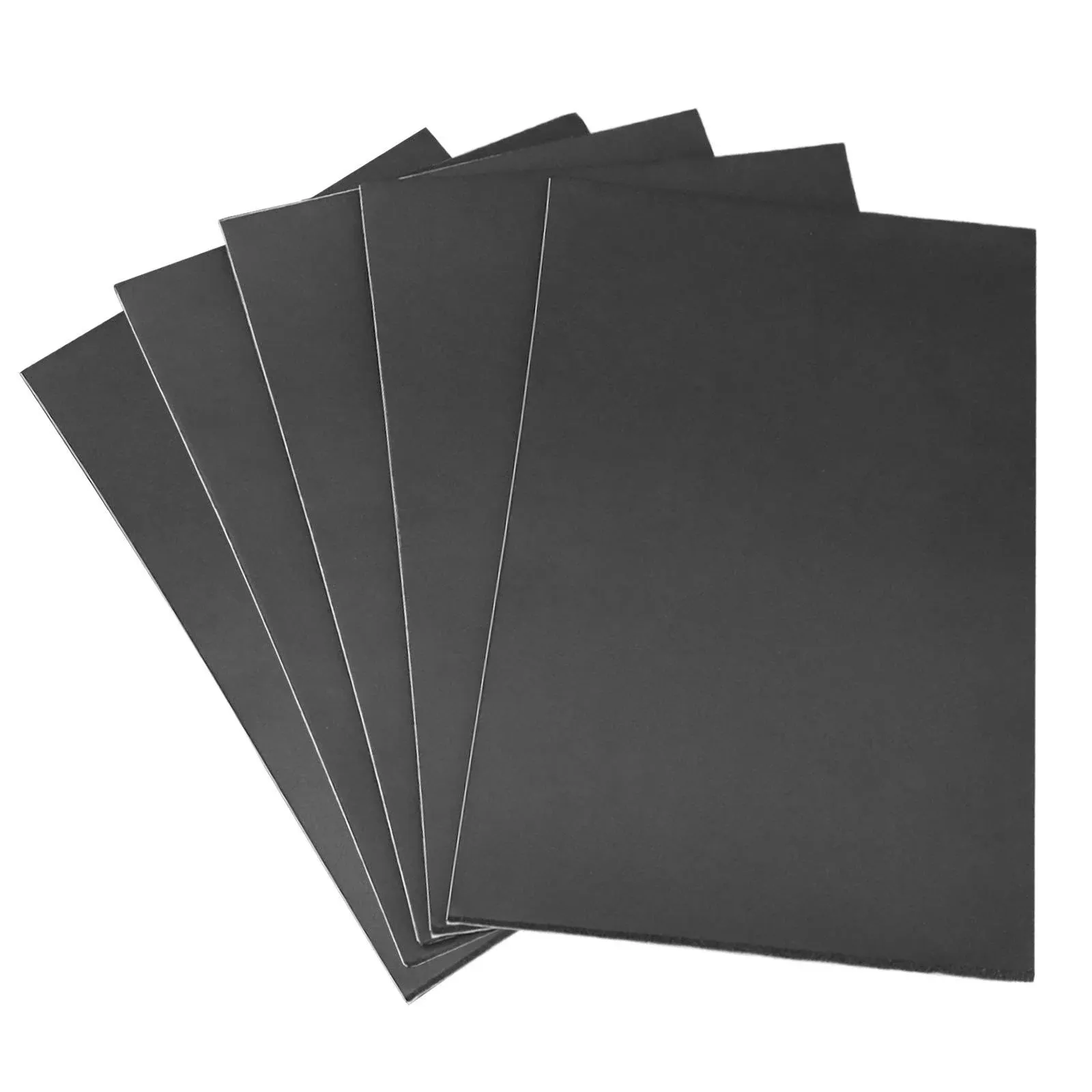 VUAOHIY Self Adhesive Black Neoprene Foam Sheet - 6in x 6in x 12in - 8 Pcs