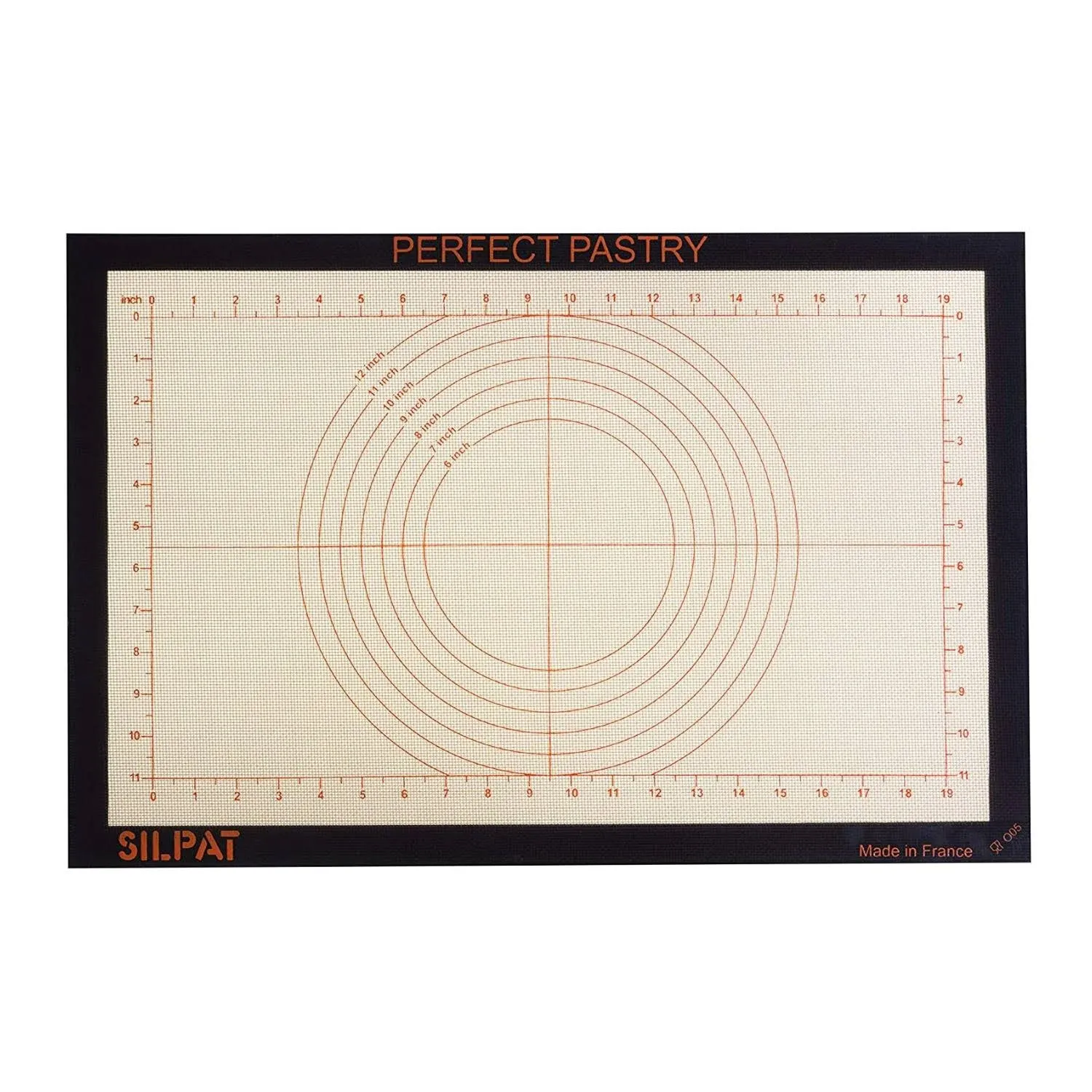 Silpat Perfect Pastry Non-Stick Silicone Countertop Workstation Mat,15-1/8&#034;x 23