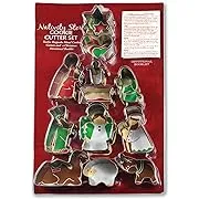 Nativity Story Set of 12 Stainless Steel Cookie Cutter Set