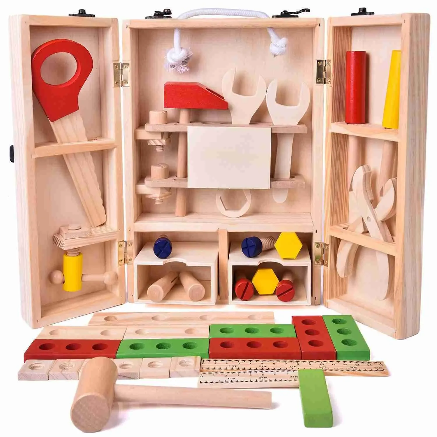 Kids Tool Box Wooden 43 Pcs Set Learning Toy