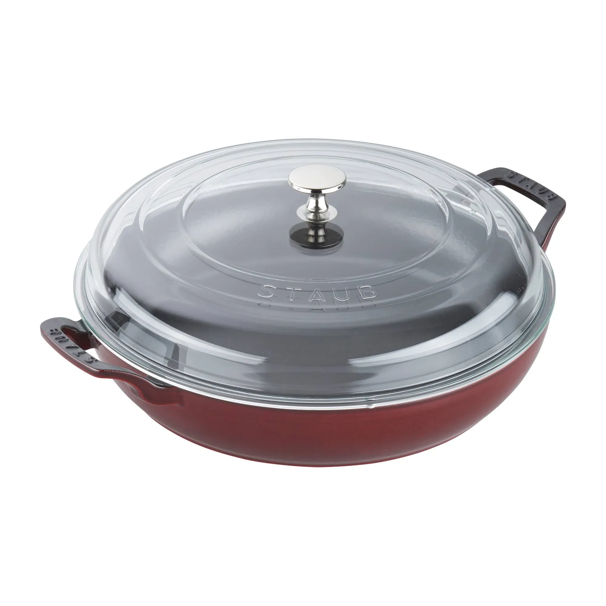 Staub Cast Iron Braiser with Glass Lid