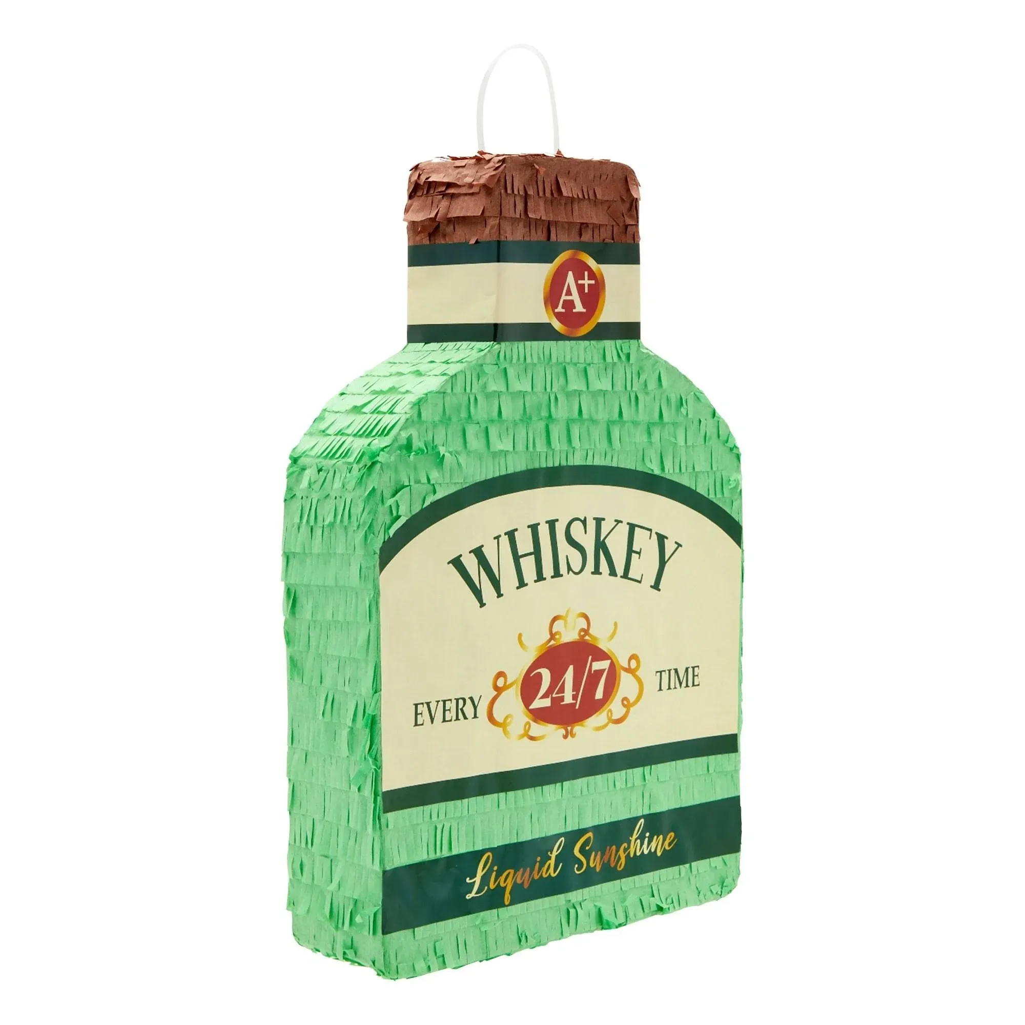 Sparkle and Bash Whisky Bottle Adult Pinata, 21st Birthday, Bachelor Party Decorations for Men (16.5 x 11 in)