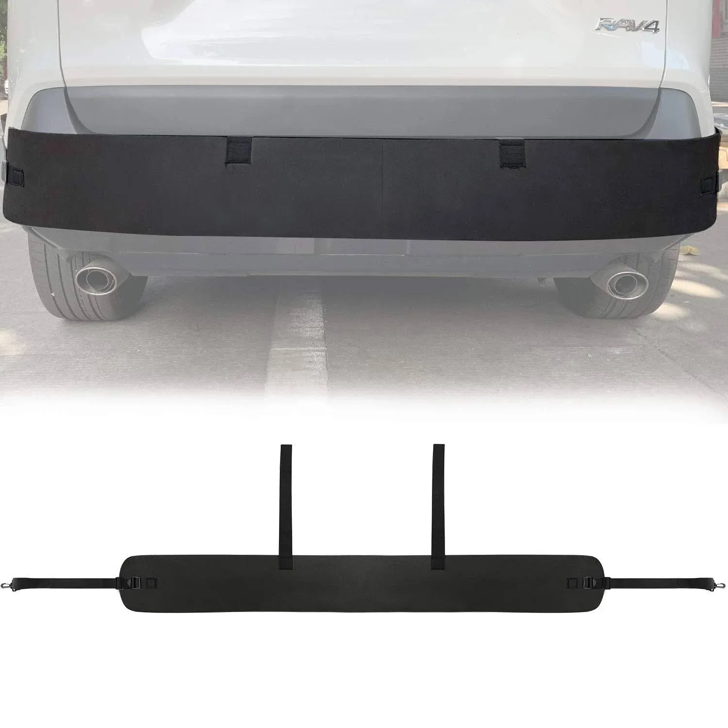 Universal Car Bumper Guard Protection, Rear Bumper Protector for Cars ONLY, Black Rear Bumper Guard