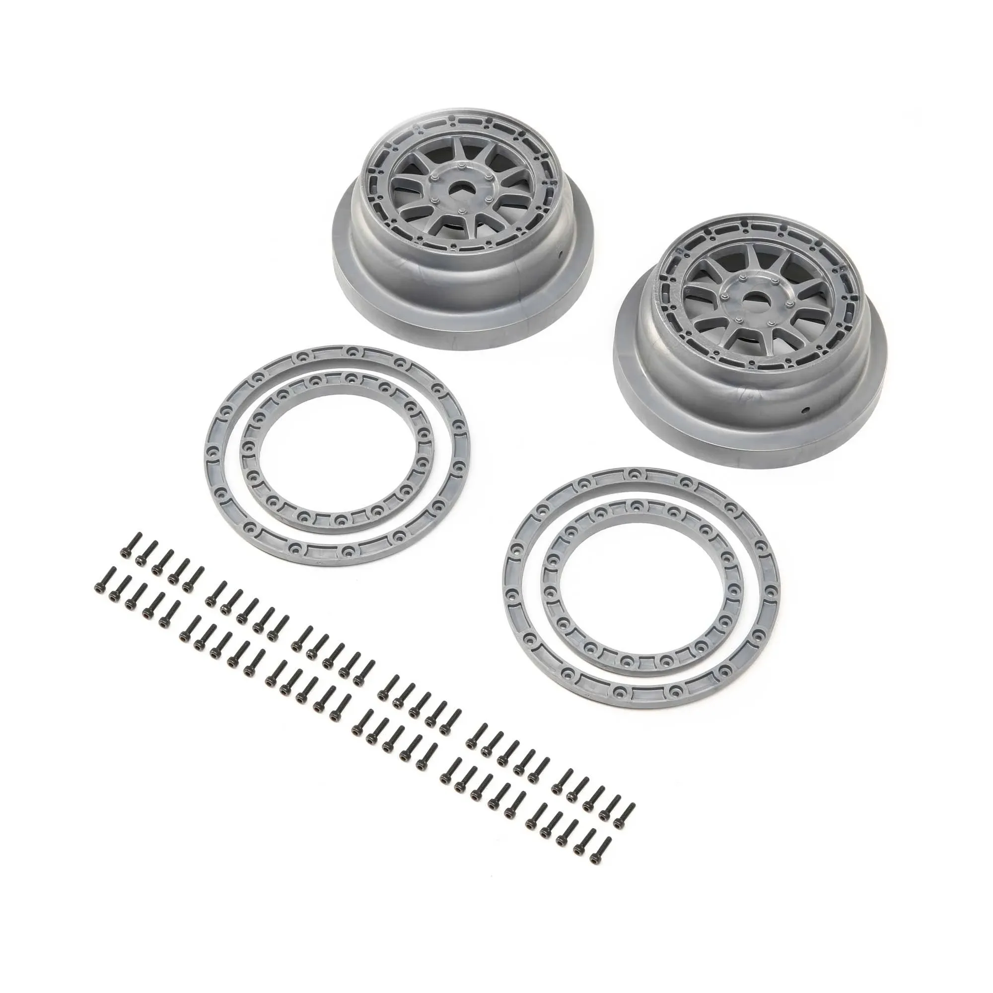 Losi Beadlock Wheel and Ring Set SBR 2.0