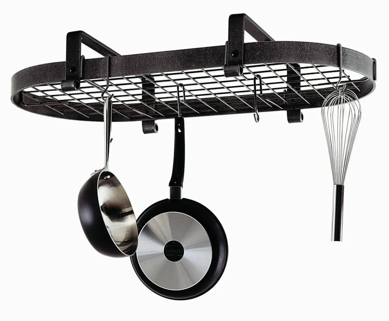 Enclume Stainless Steel Low Ceiling Oval Pot Rack