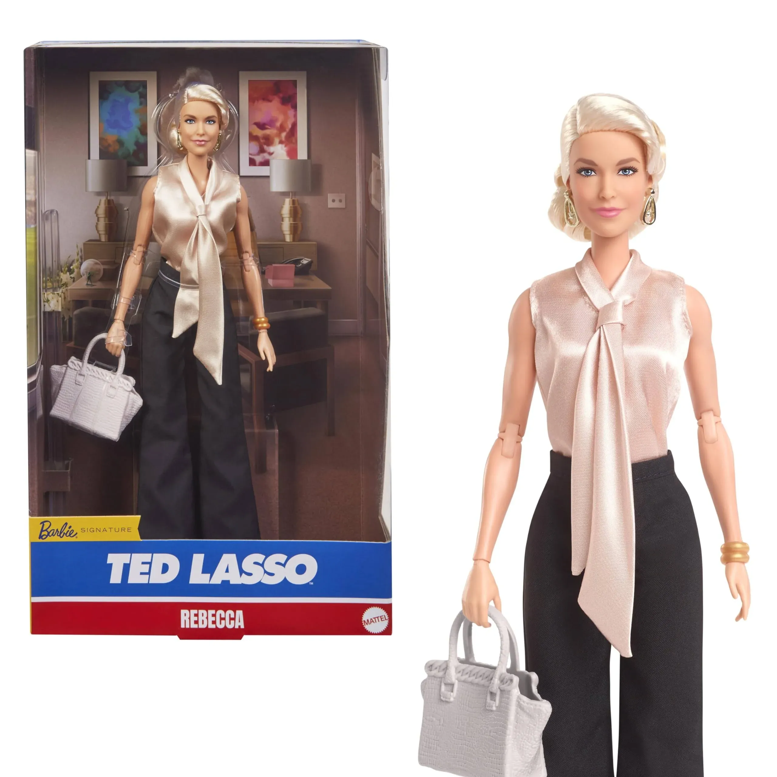 Barbie Signature Doll, Rebecca Welton from Ted Lasso Wearing Elegant Blouse 