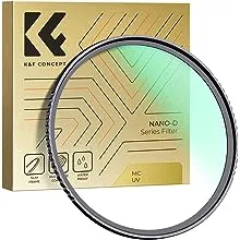 K&F Concept 82mm MC UV Protection Lens Filter Ultra-Slim 24-Layer Multi-Coated Waterproof UV Filter for Camera Lens (D Series)