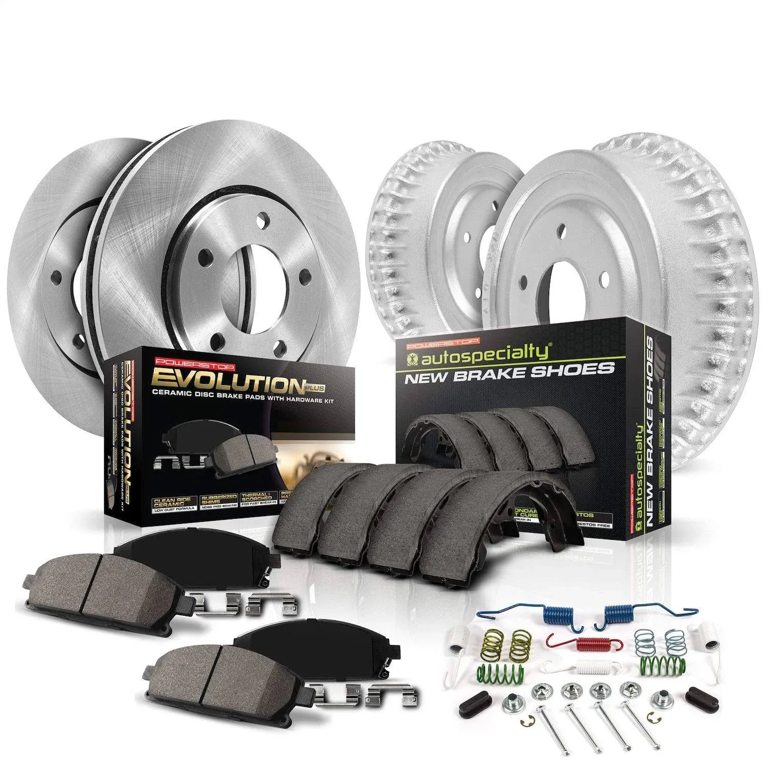 Power Stop KOE15118DK - Front and Rear Z17 Autospecialty Brake Kit