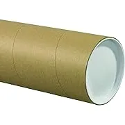 Jumbo Mailing Tubes, 5" x 24", Kraft, 15/Case