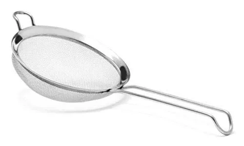 Stainless Steel Fine Mesh Strainer Colander Sieve with Handle for Rinsing Gra...