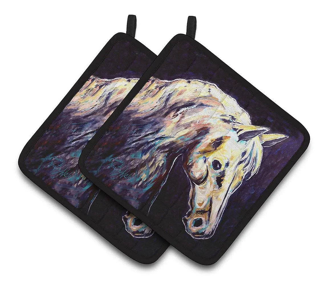 Caroline&apos;s Treasures Knight Horse Pair of Pot Holders