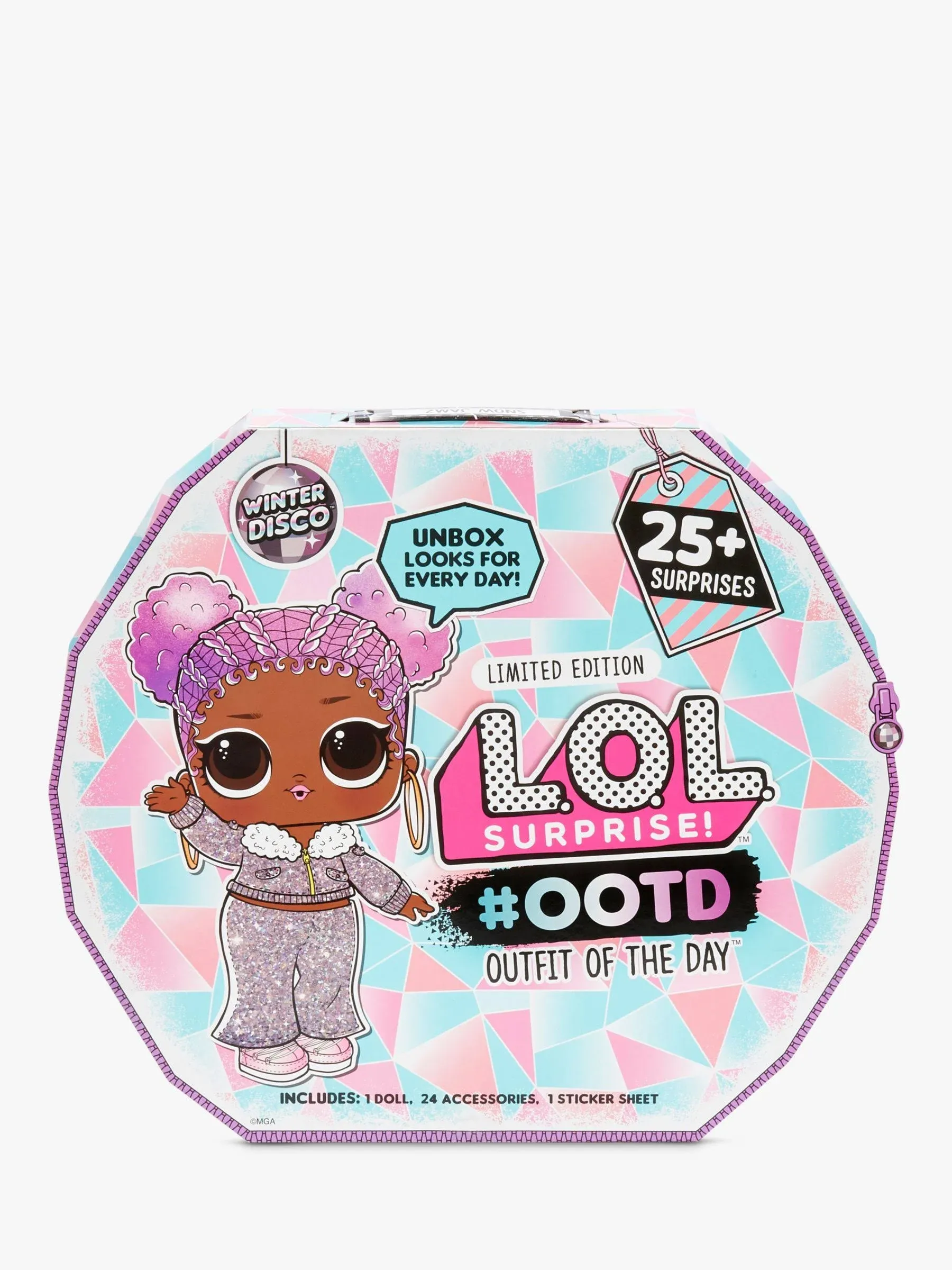 LOL Surprise OOTD Dolls Outfit Of The Day Winter Disco 25+ Surprises Gift Set For Girl Kids Fashion and Fun Outfit Shoes And Accessories | Great Christmas LOL Advent Calendar For Kids Ages 6+