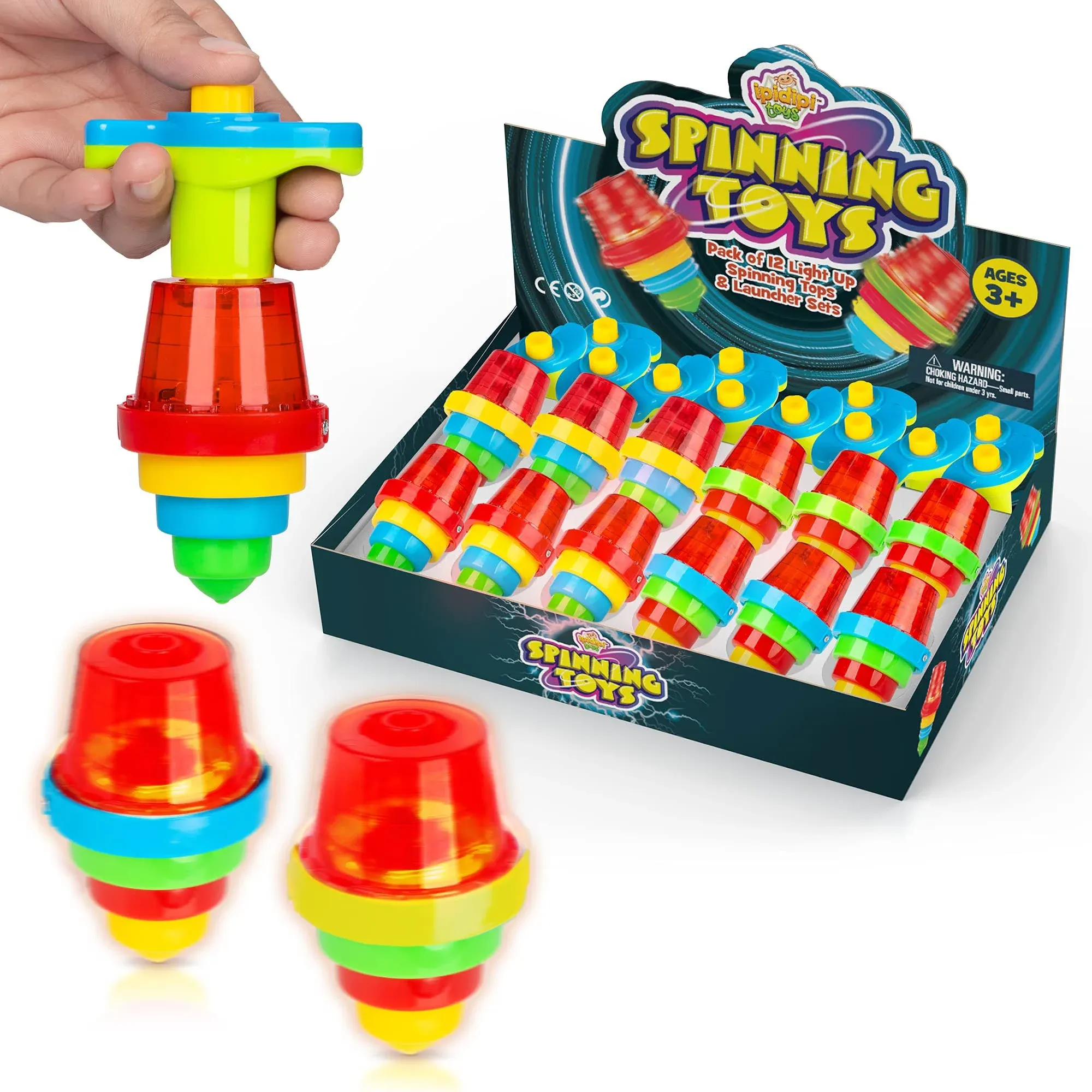 IPIDIPI TOYS Light Up Spinning Tops