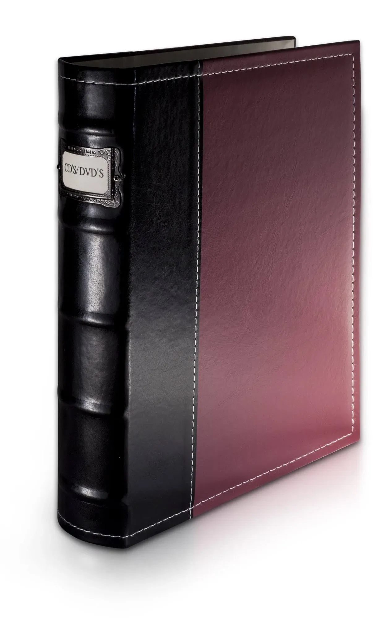 Bellagio-Itali<wbr/>a CD/DVD Storage Binder (Burgundy) Burgundy