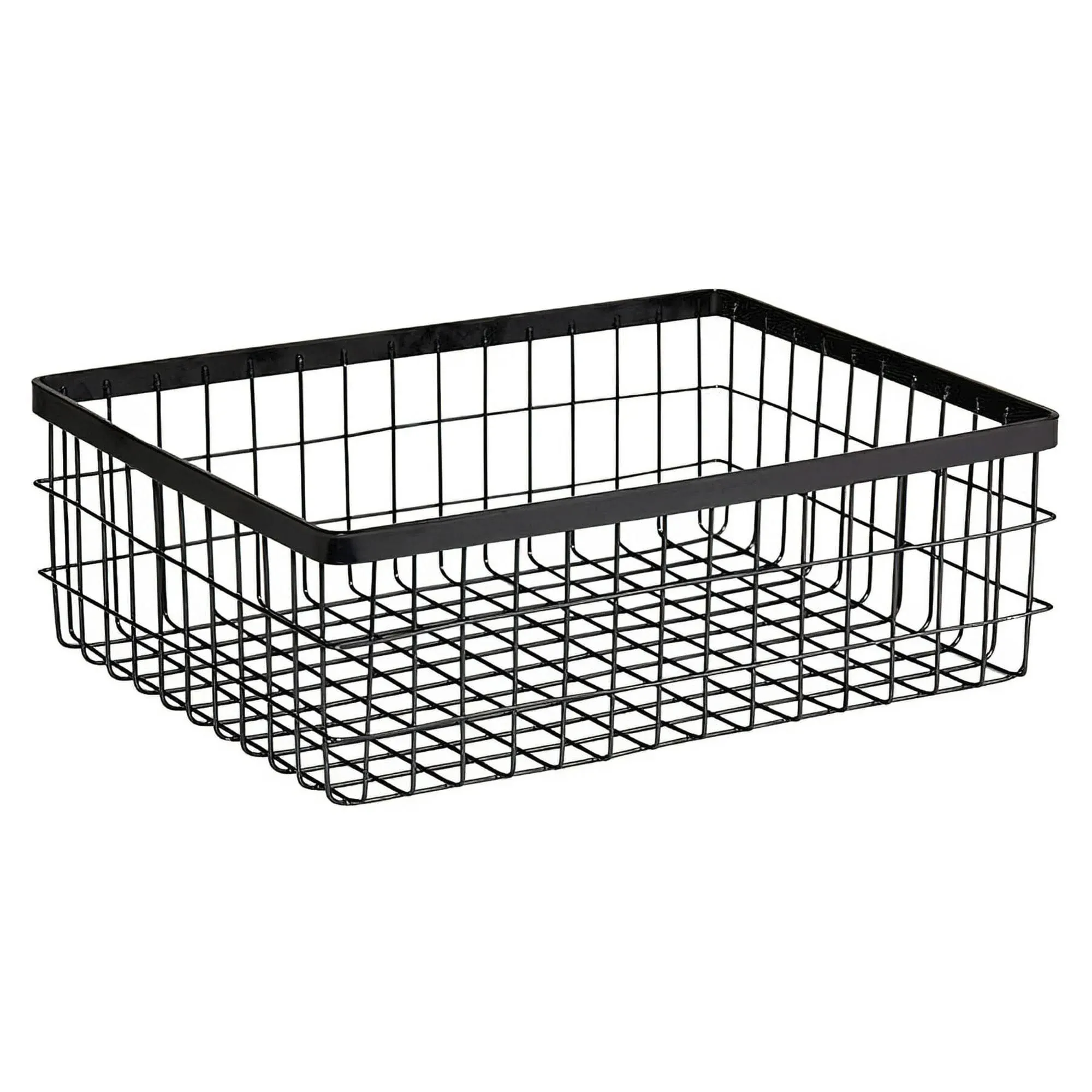 G.E.T. WB-1294-MG 12" x 9" Rectangular Wire Basket