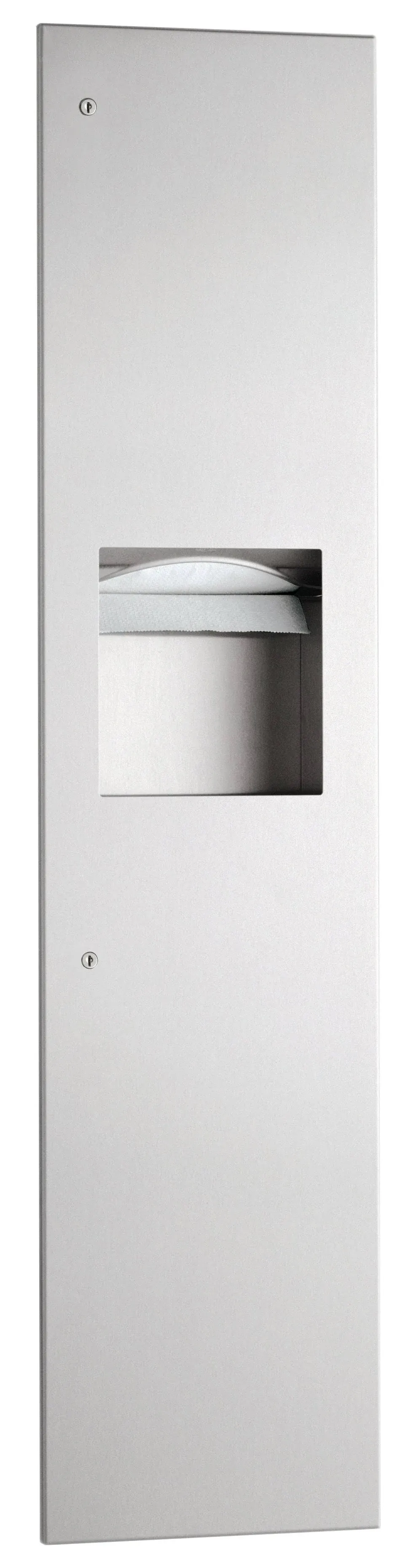 Bobrick B-3803.MBLK - TrimLineSeries Recessed Paper Towel Dispenser/Waste ...