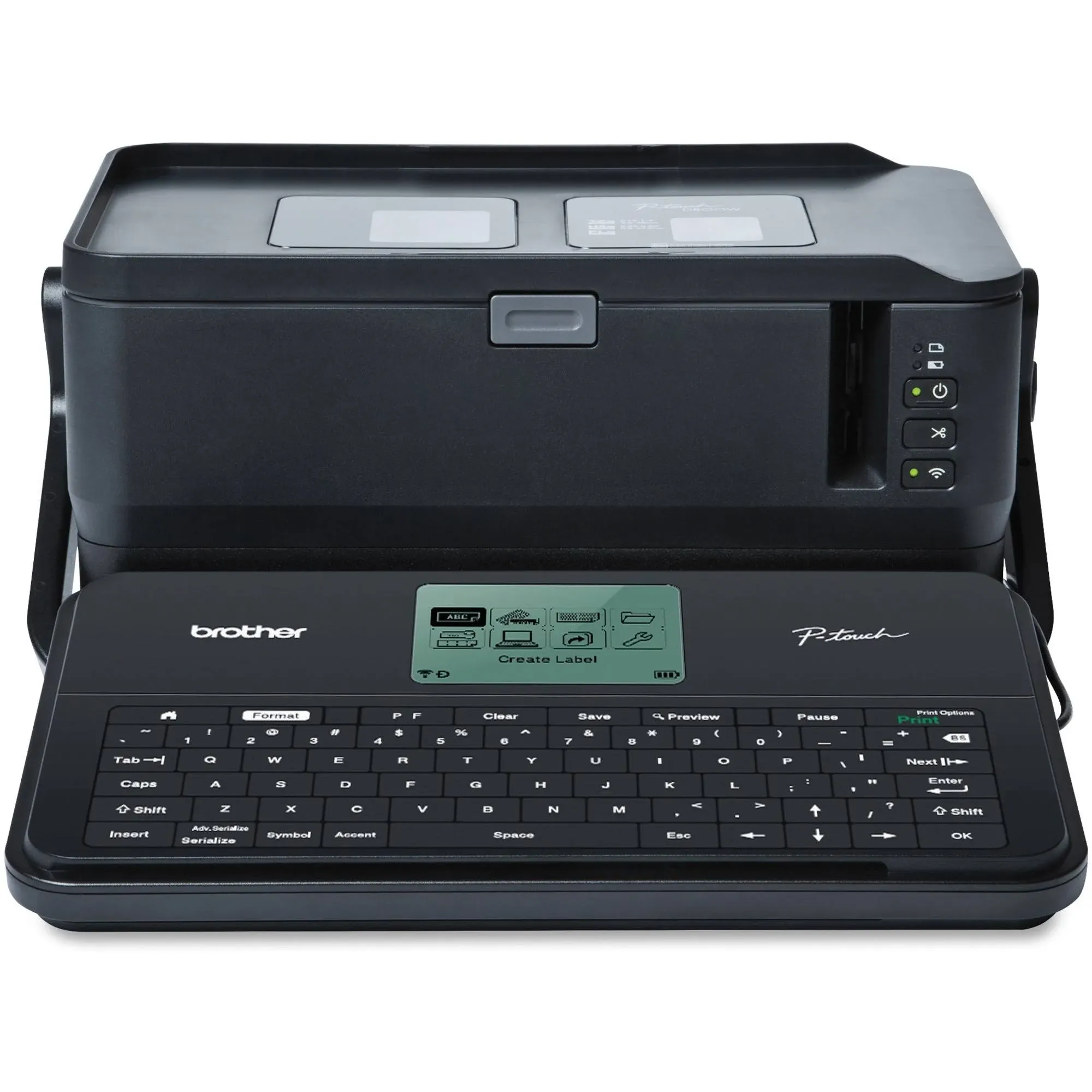 Brother Printer Portable, Industrial Electronic Label Maker (PTD800W), 5.7" x 4.6" x 7.6"