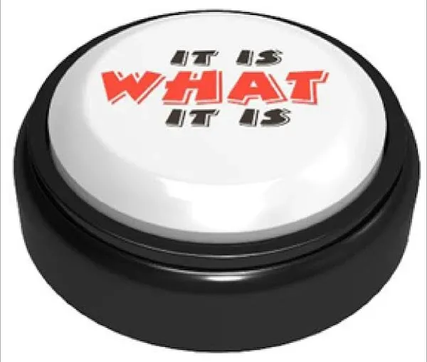 The ORIGINAL CUSTOM EASY BUTTON ® - IT IS WHAT IT IS - RECORD ANY 10 SECOND MESSAGE