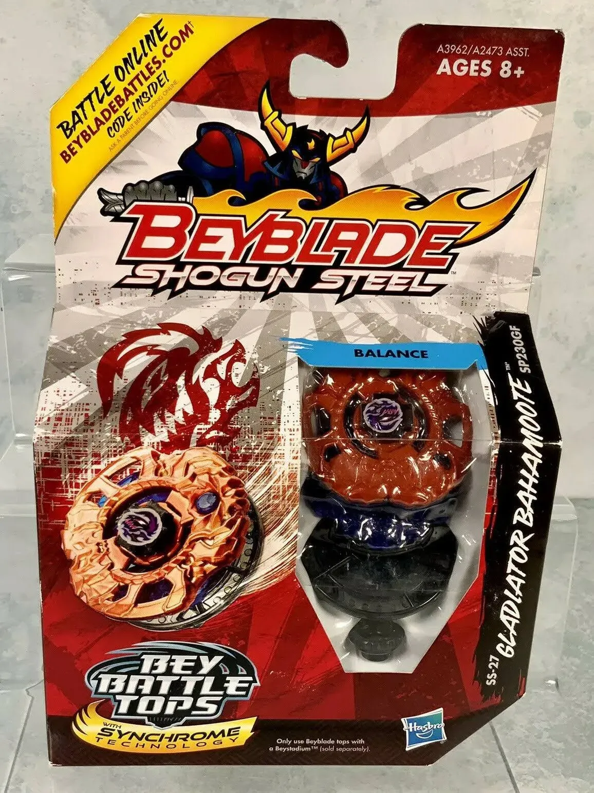 Hasbro Beyblade Shogun Steel BeyBattle Tops SS-27 Gladiator Bahamoote SP230GF US