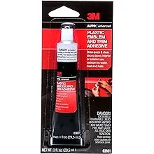 3M Plastic Emblem and Trim Adhesive, 03601, 1 fl oz3M Plastic Emblem and Trim Adhesive, 03601, 1 fl oz