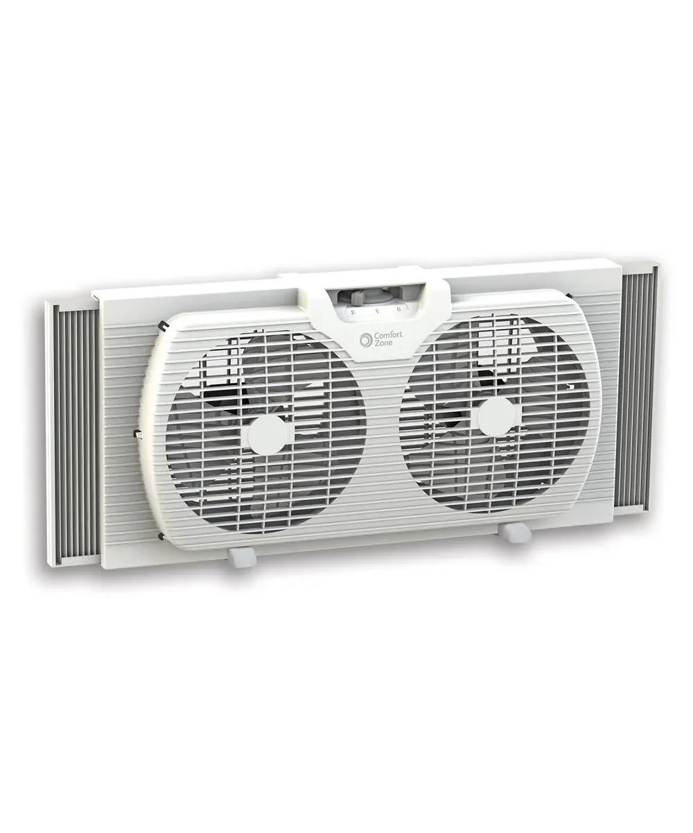 Comfort Zone 3-Speed Dual Blade Window Fan