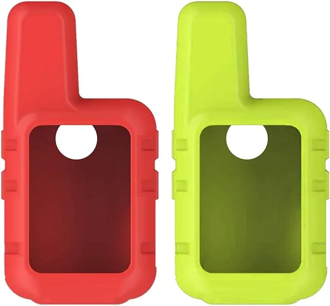 Wearable4U Garmin inReach Mini 2 Pack Silicone Protective Cases (Orange/Lime) Bundle