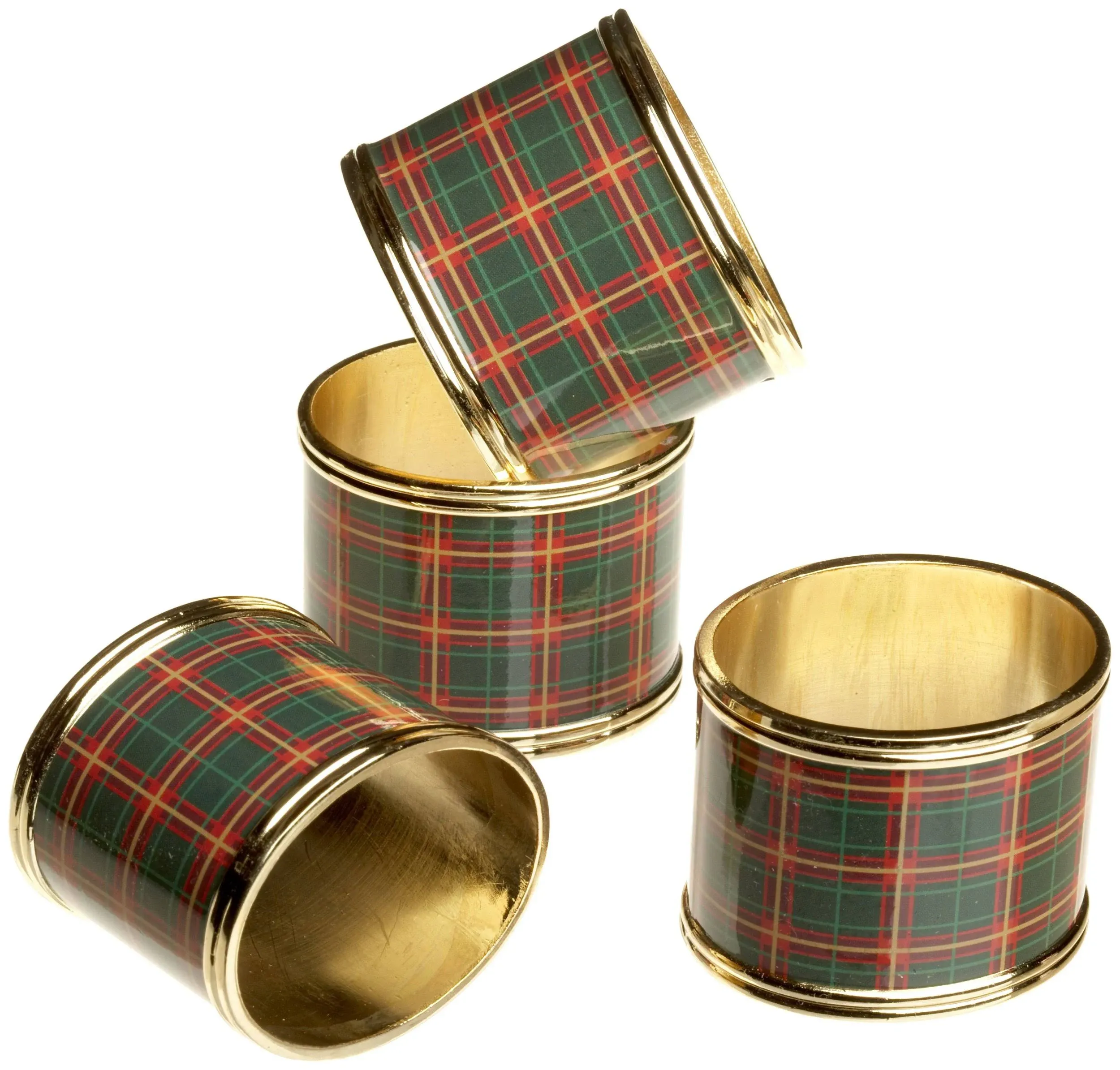 Lenox Holiday Nouveau Plaid Napkin Rings (Set of 4)