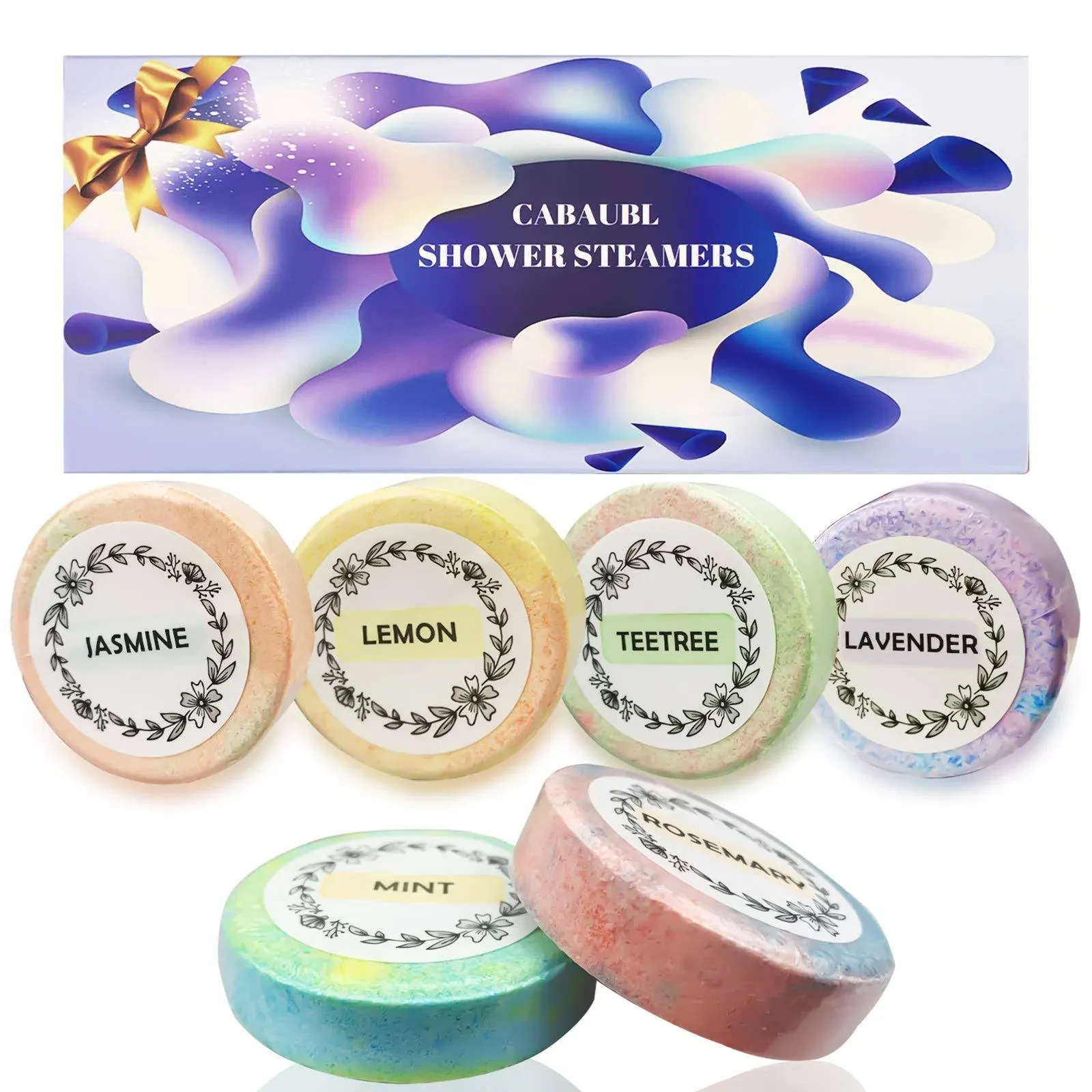 Shower Steamers 6 Pcs Scented Aromatherapy Shower Steamers with Essential Oils ...