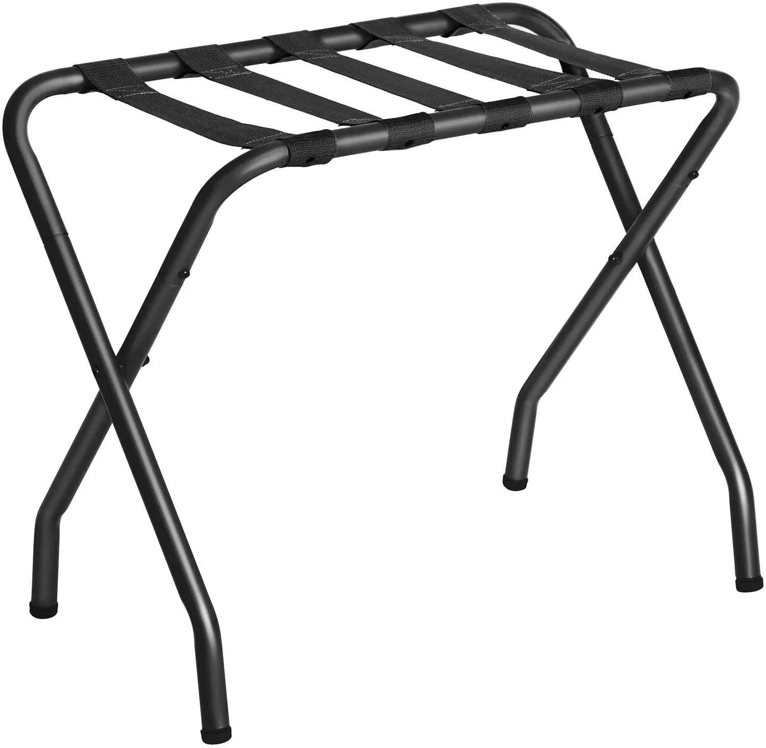 SONGMICS Folding Luggage Rack, Black