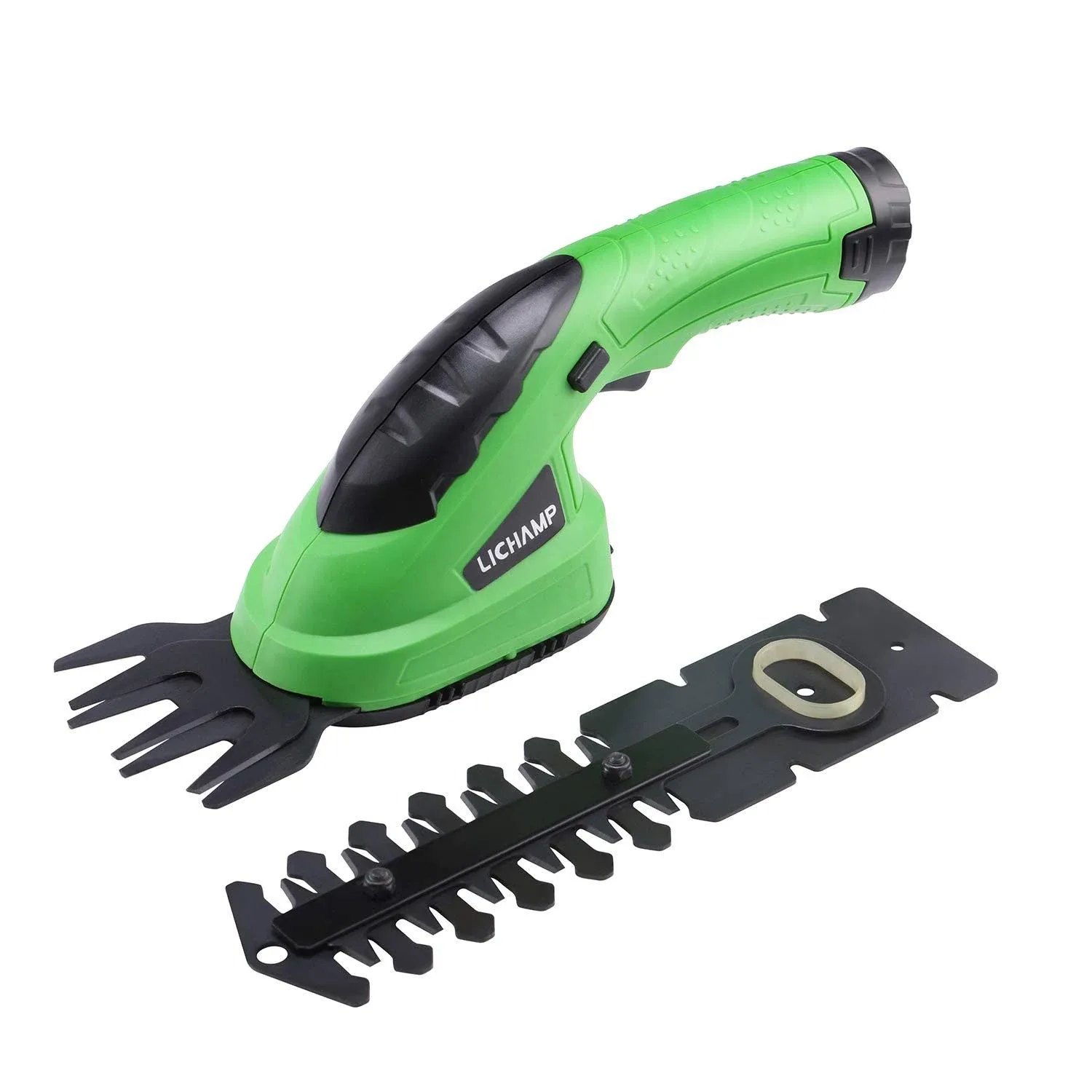 Lichamp 2-In-1 Electric Hand Held Grass Shear Hedge Trimmer, 3601 Grass Green