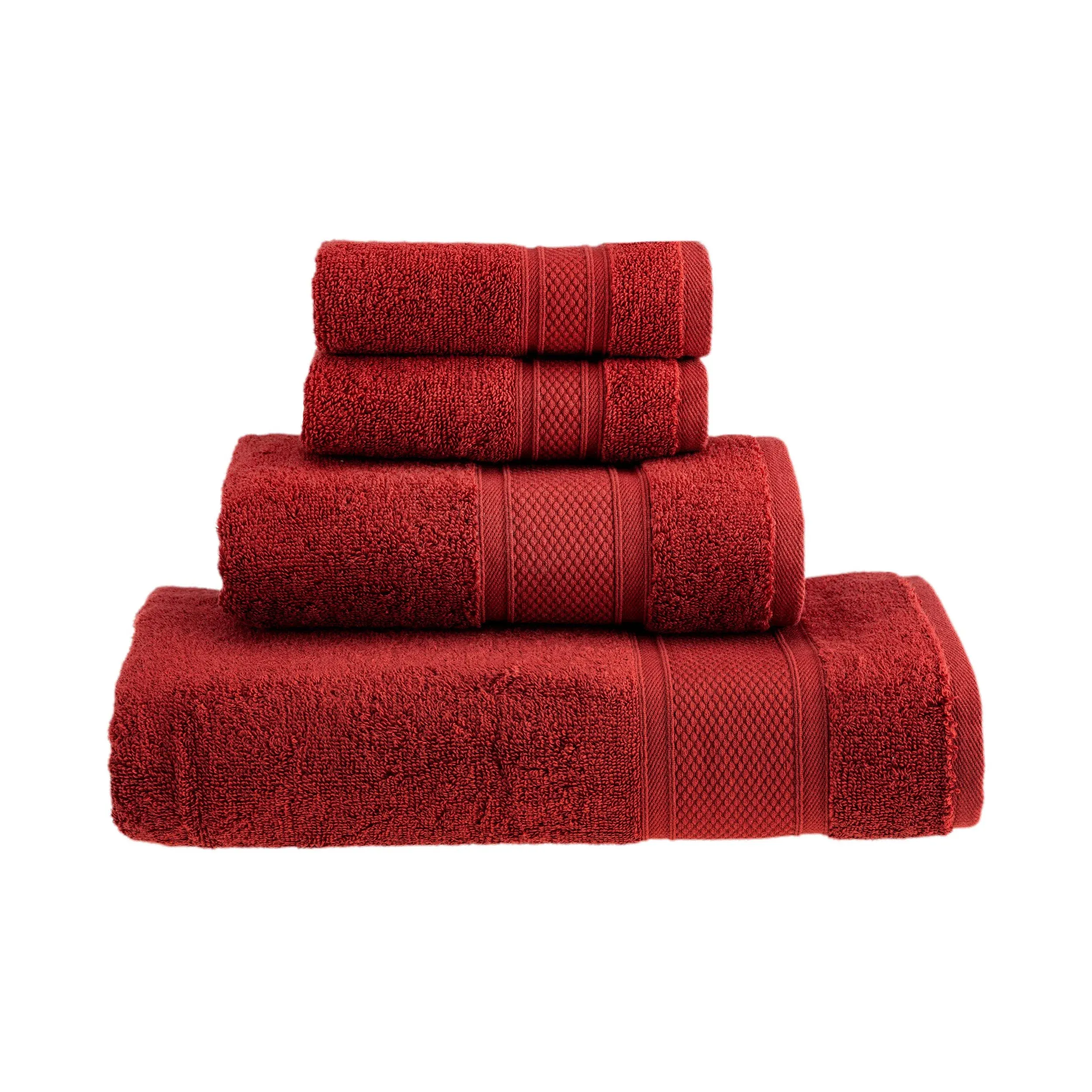 Bath Towels 4-Piece Set - 100% Turkish Cotton Ultra Soft Absorbent Bathroom T...