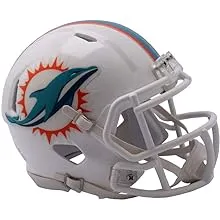 Riddell NFL Miami Dolphins Unisex Replica Mini Speed Stylemiami Dolphins Helmet Replica Mini Speed Style 2018, Team Colors, One Size