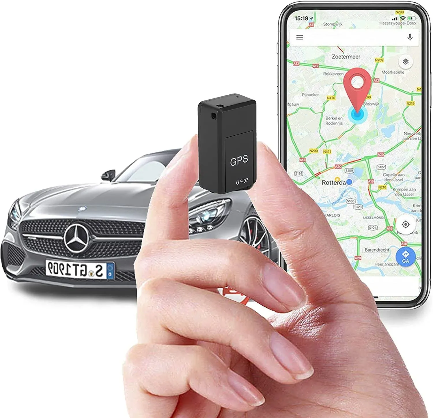 GPS Tracker for Vehicles, Mini Magnetic GPS Real time Car Locator, Full USA Coverage, No Monthly Fee, Long Standby GSM SIM GPS Tracker for Vehicle/Car/Person Model 2022A