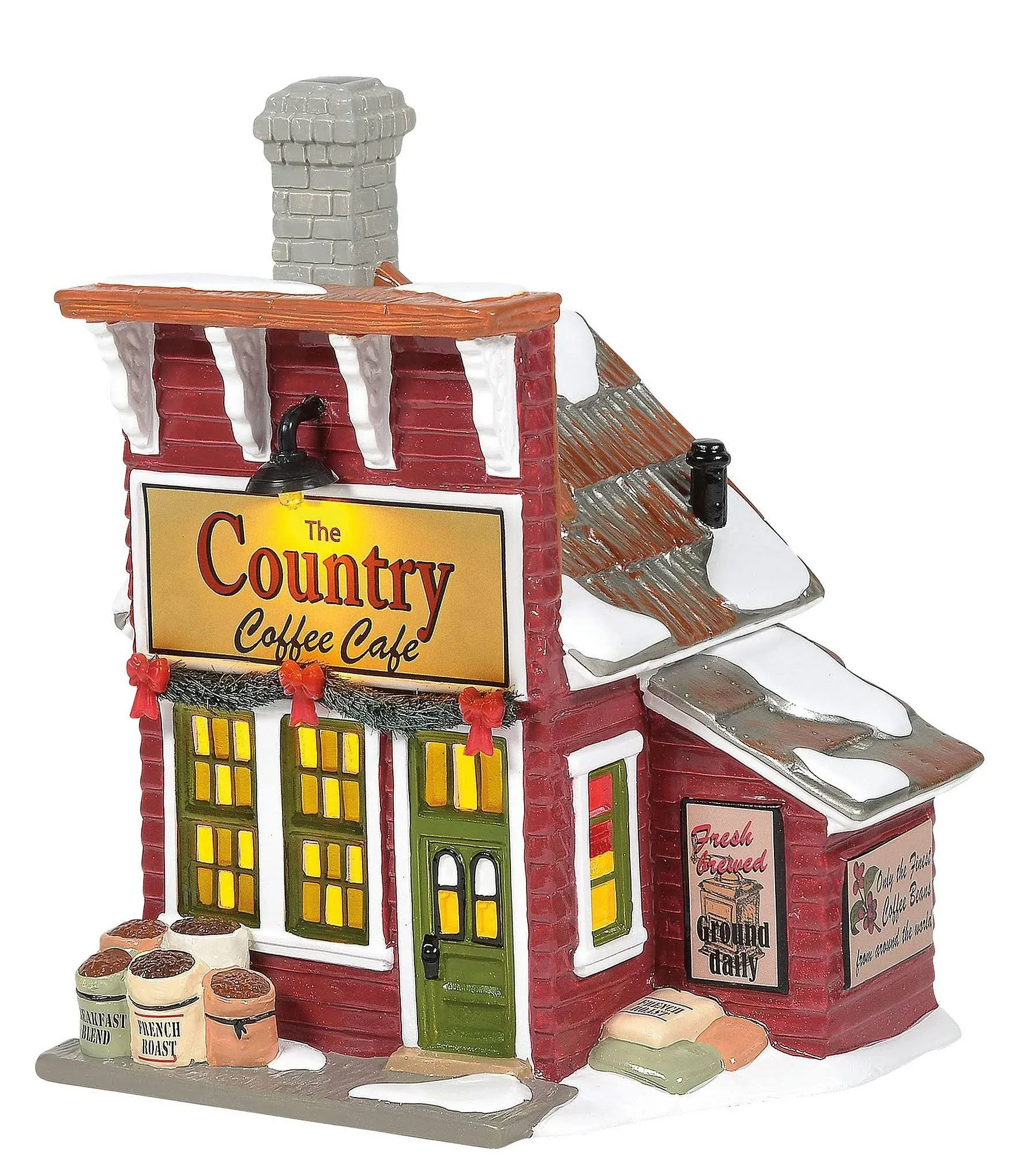 Department 56 The Country Coffee Café Lighted Building #6006977