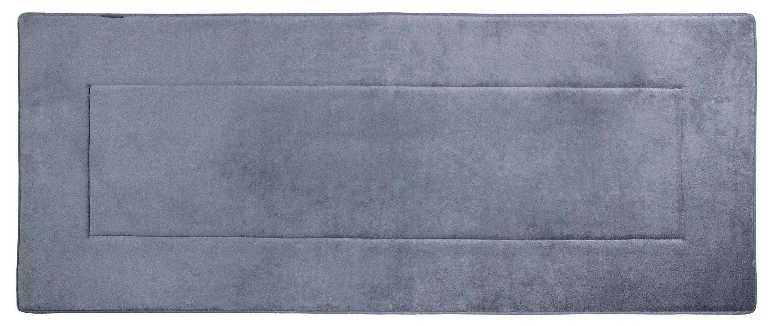 Ultra-Soft Extra-Thick High Density Memory Foam (2 feet by 5 feet, Slate Gray)