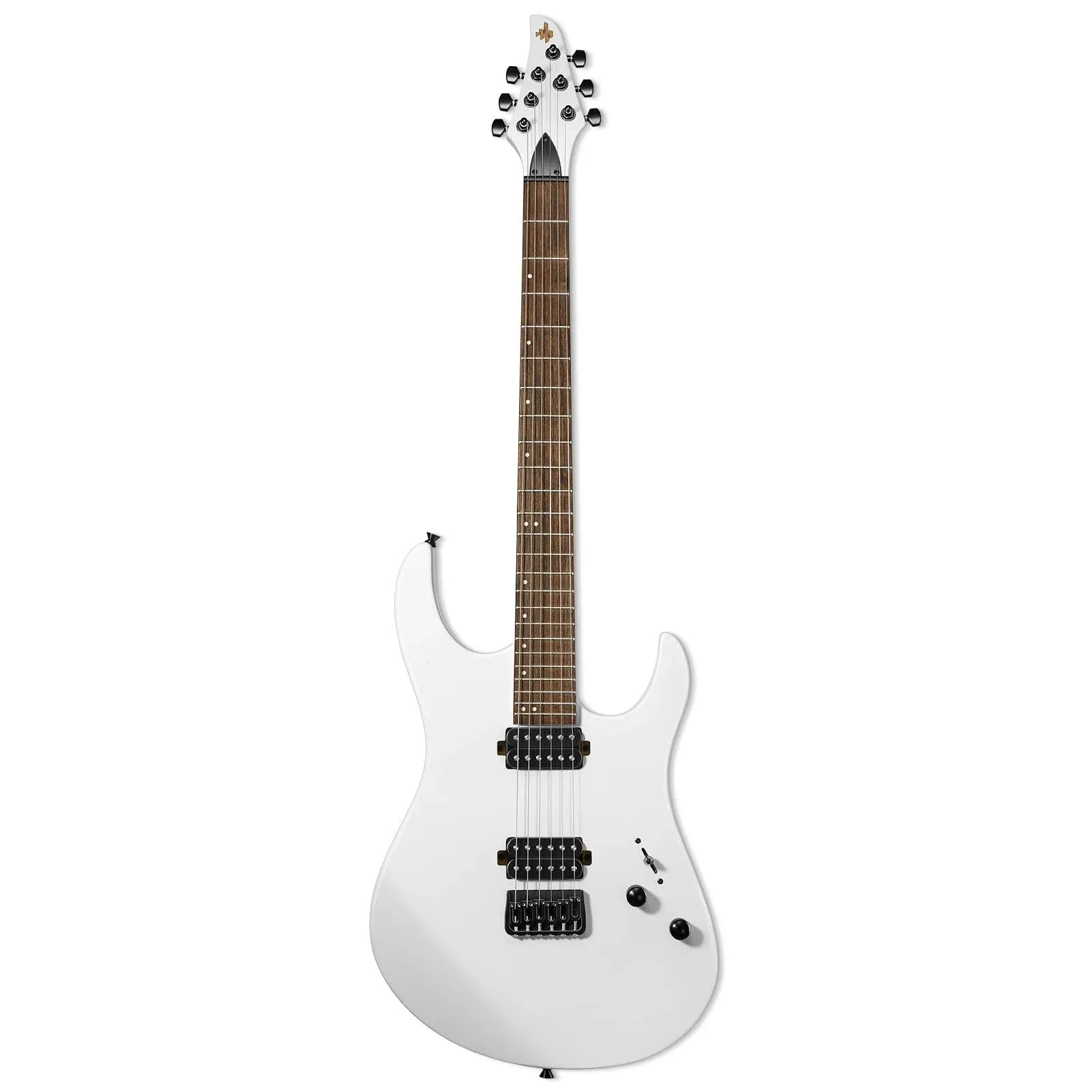 Donner Solid Body Electric Guitar, Matte Finish 39 Inch Metal Electric Guitar Beginner Kits with Bag, Strings, Strap, Cable, Strings Dampener for Rock Music Lover, DMT-100 (Matte White)