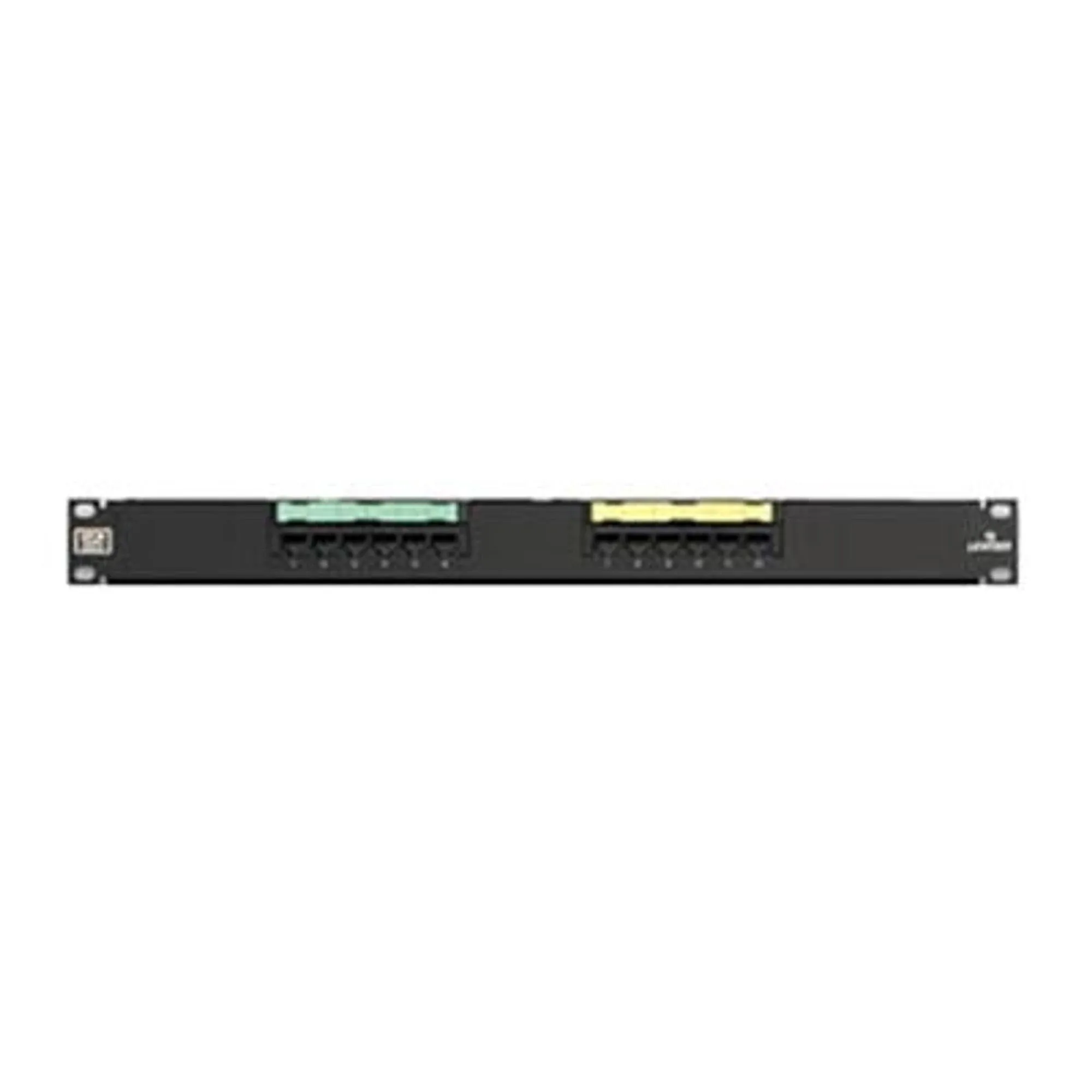 Leviton 69586-U12 eXtreme Cat 6+ Flat 110-Style Patch Panel, 1RU, 12-Port, Image