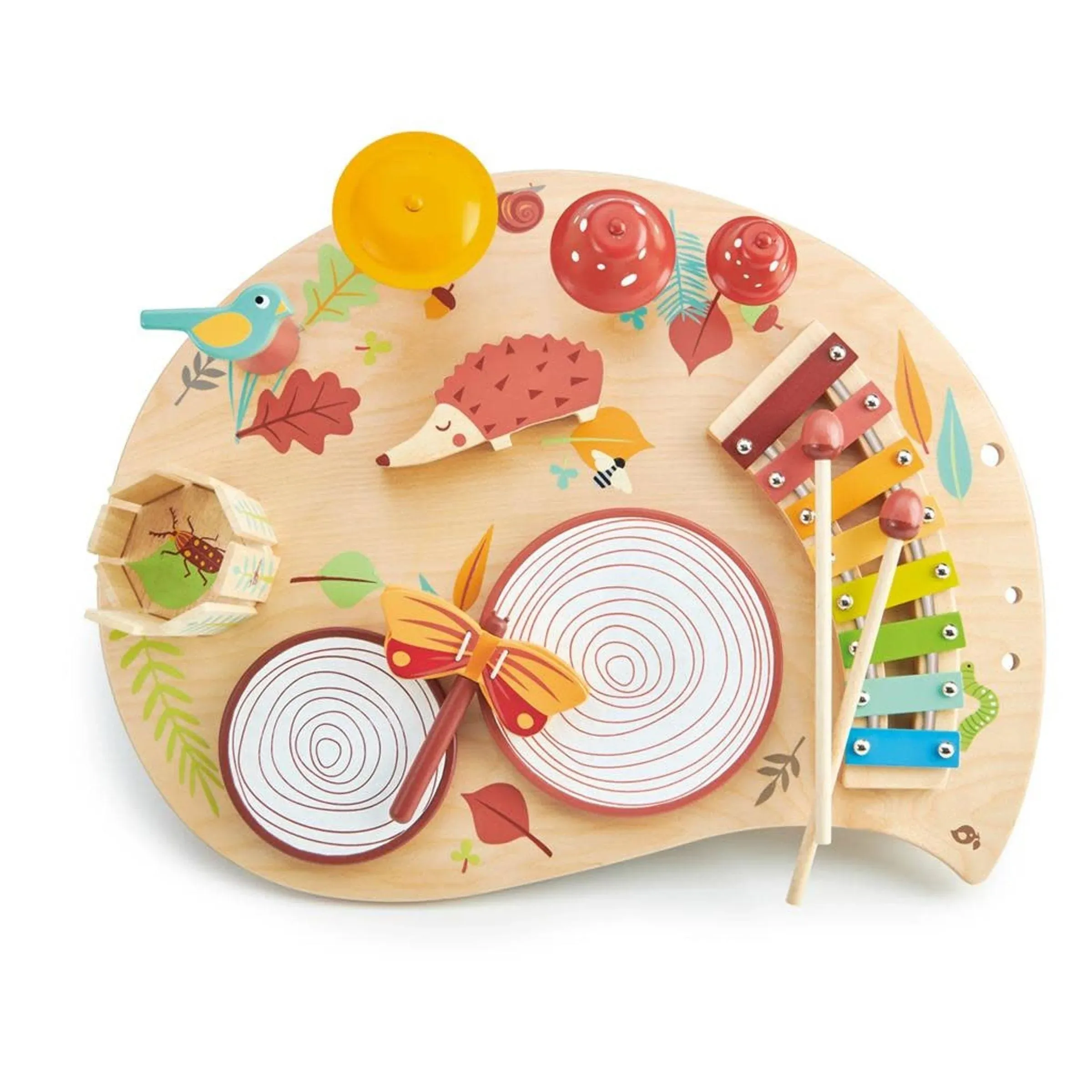 Tender Leaf Toys Musical Table, A Complete Musical Instrumental Set for Kids