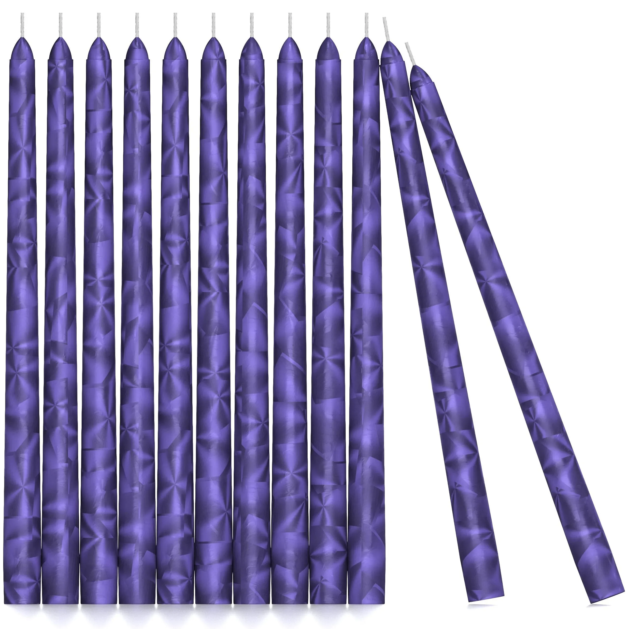 CANDWAX 10 inch Unscented Candles Set of 12 - Dripless Taper Candles Colored As ...