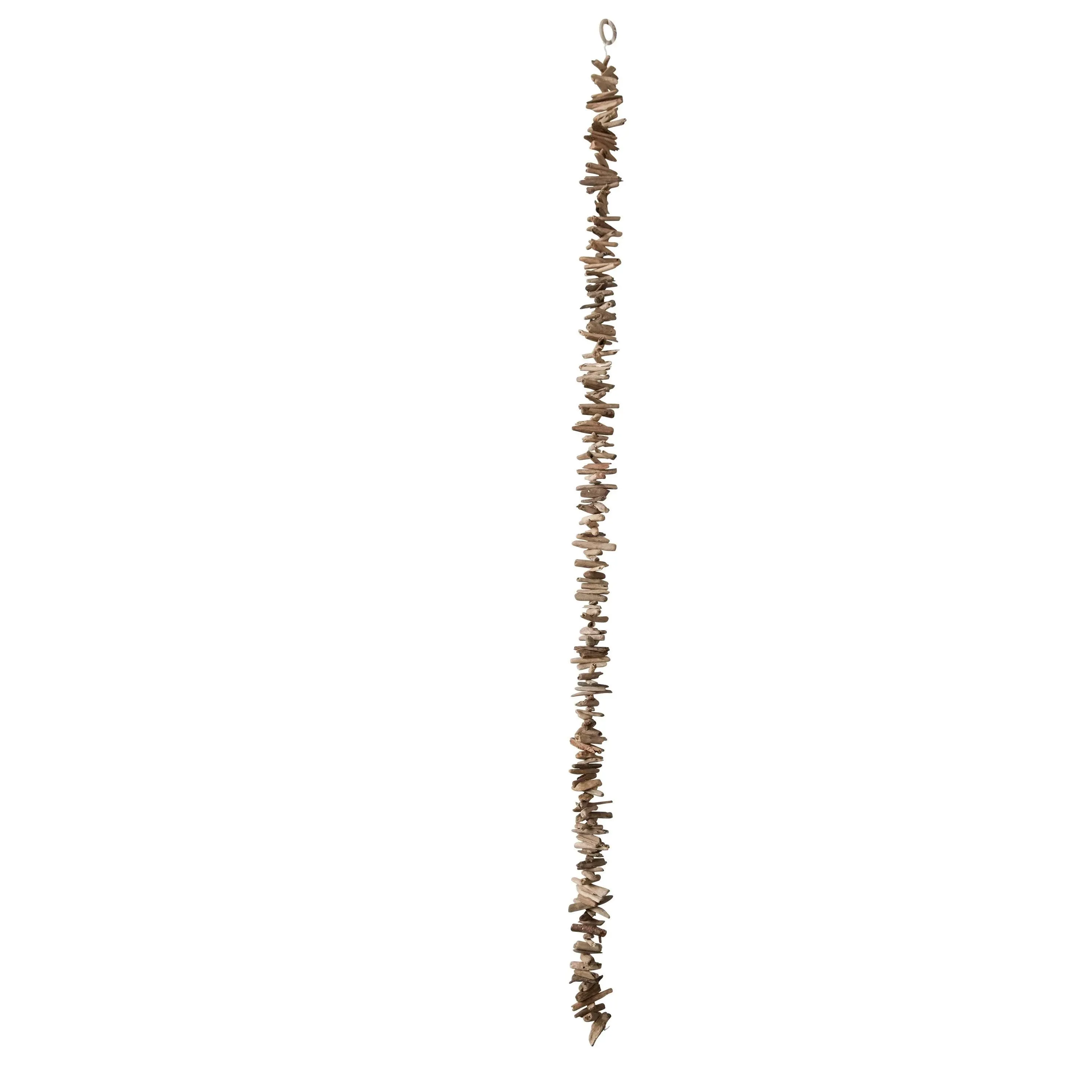 Creative Co-Op 70" Natural Driftwood Garland Brown