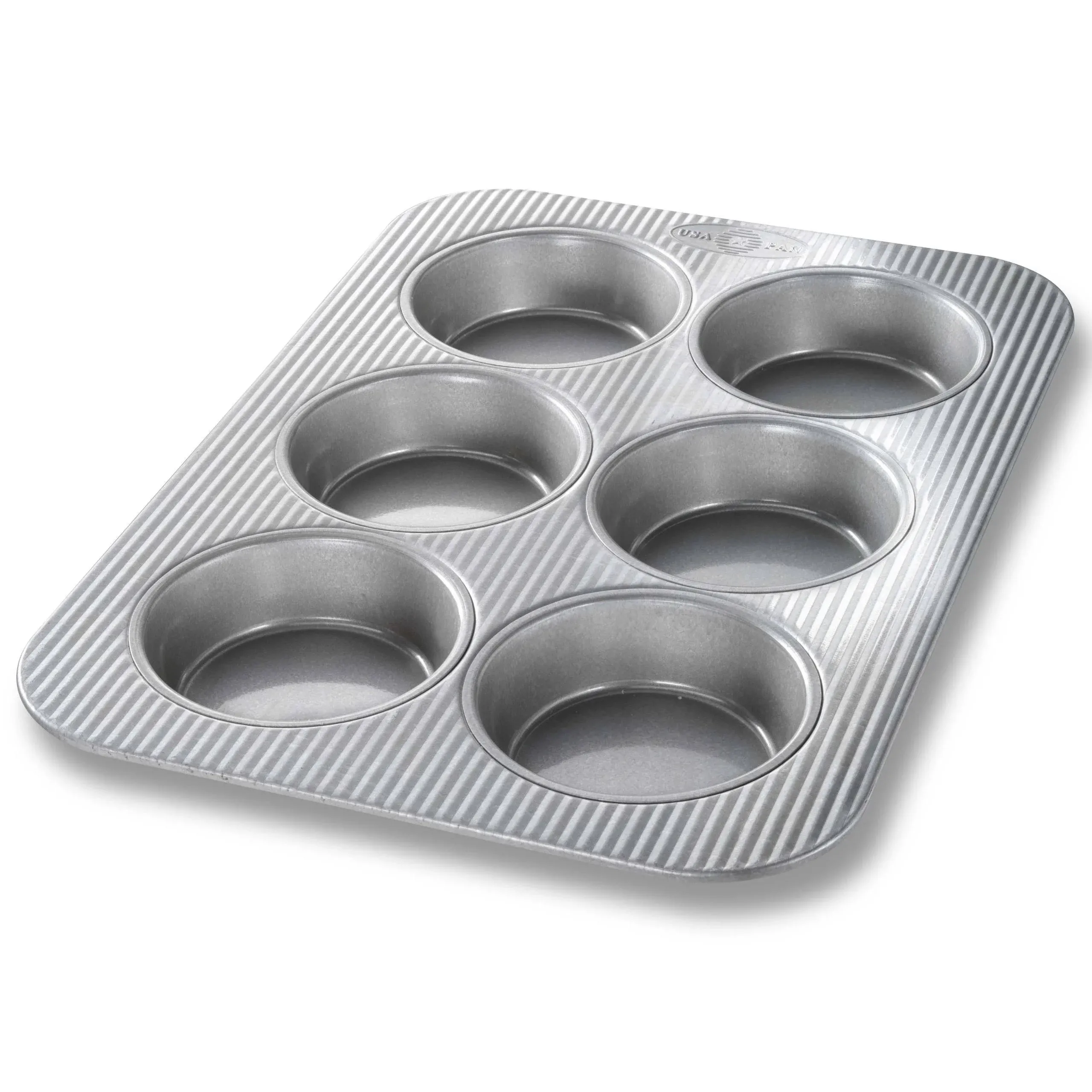 USA Pan Bakeware Mini Round Cake Pans, 6 Well, Nonstick &amp; Quick Release Coating,