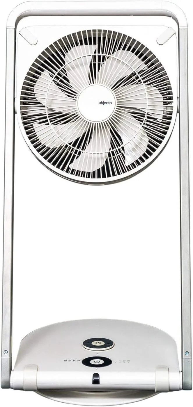 Objecto, White Flow F1 Foldable Fan, Lightweight Portable and Easy Storage