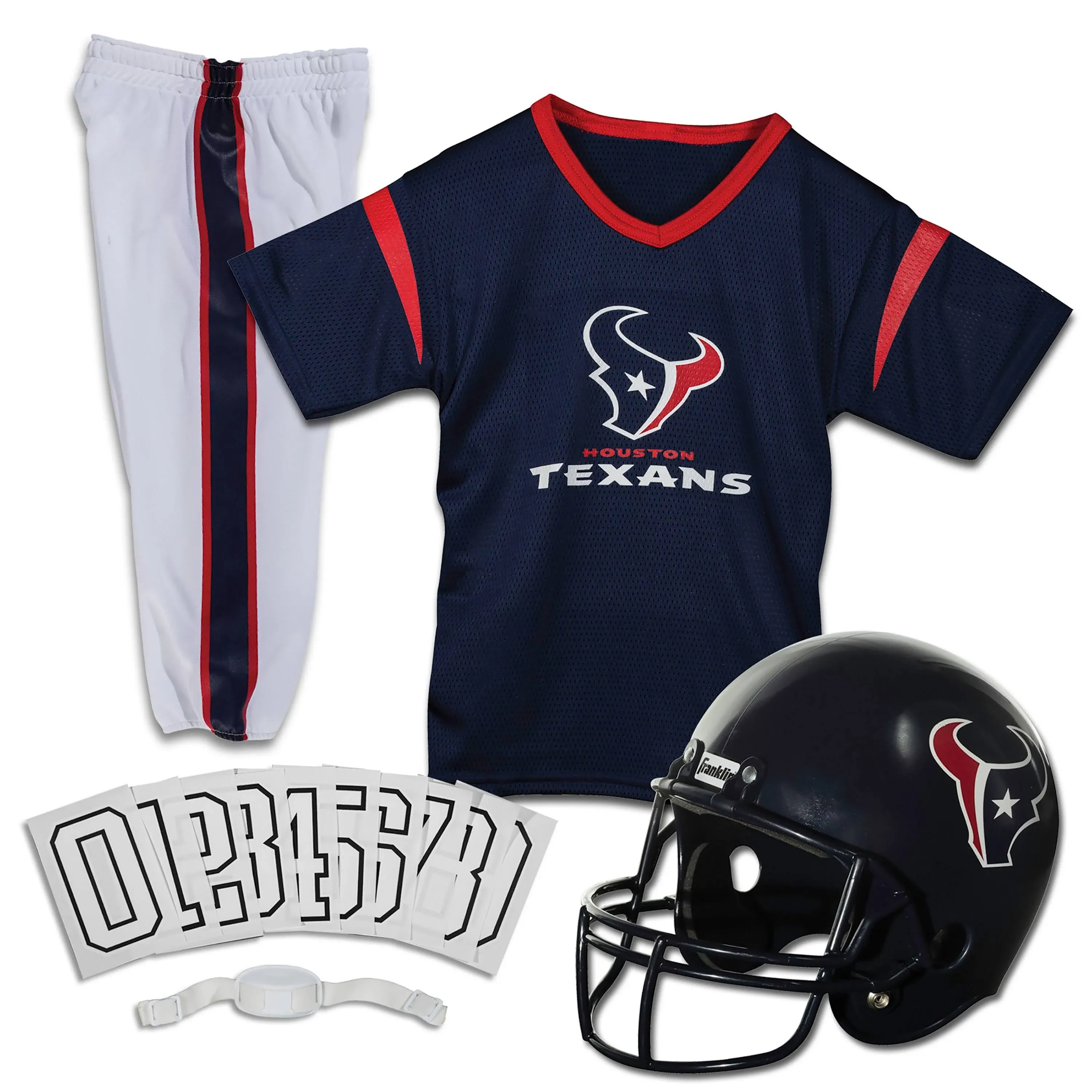 Franklin Sports NFL Youth Football Uniform Set for Boys & Girls - Includes Helmet, Jersey & Pants with Chinstrap + Numbers