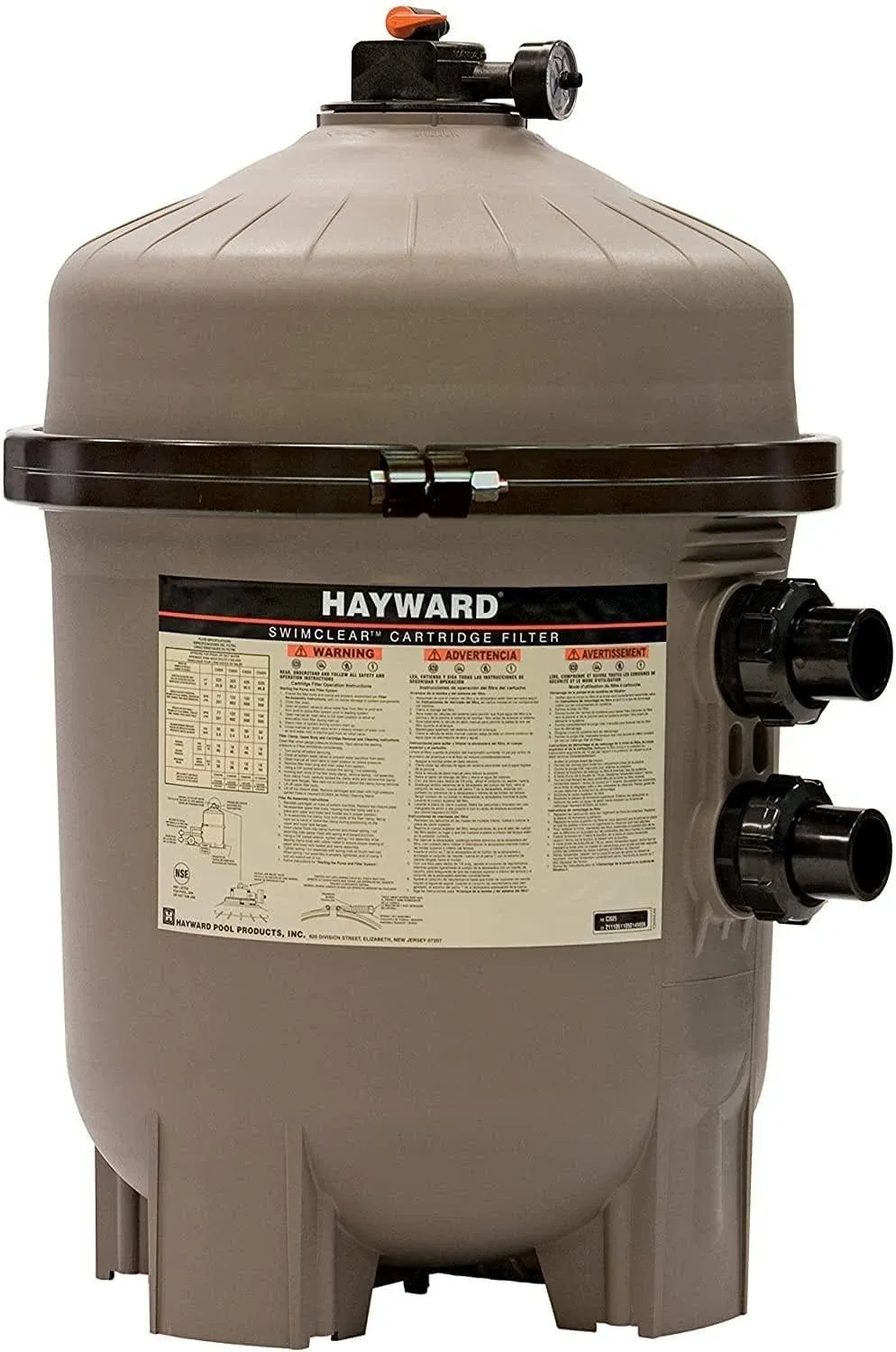 Hayward DE4820 ProGrid D.E. Pool Filter, 48 Square Foot, Vertical Grid