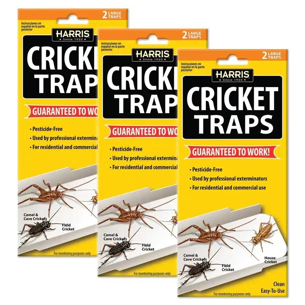 Harris Natural Cricket Glue Traps with Irresistible Lure (2-Pack)