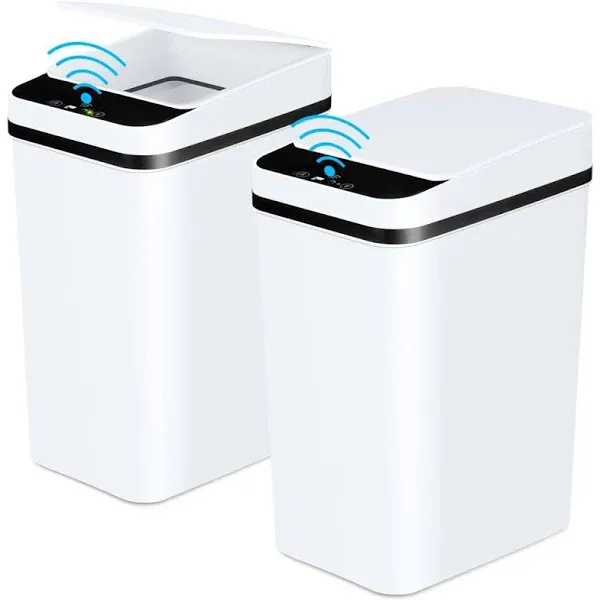 2.2 Gallon Trash Can MooJ Color: White