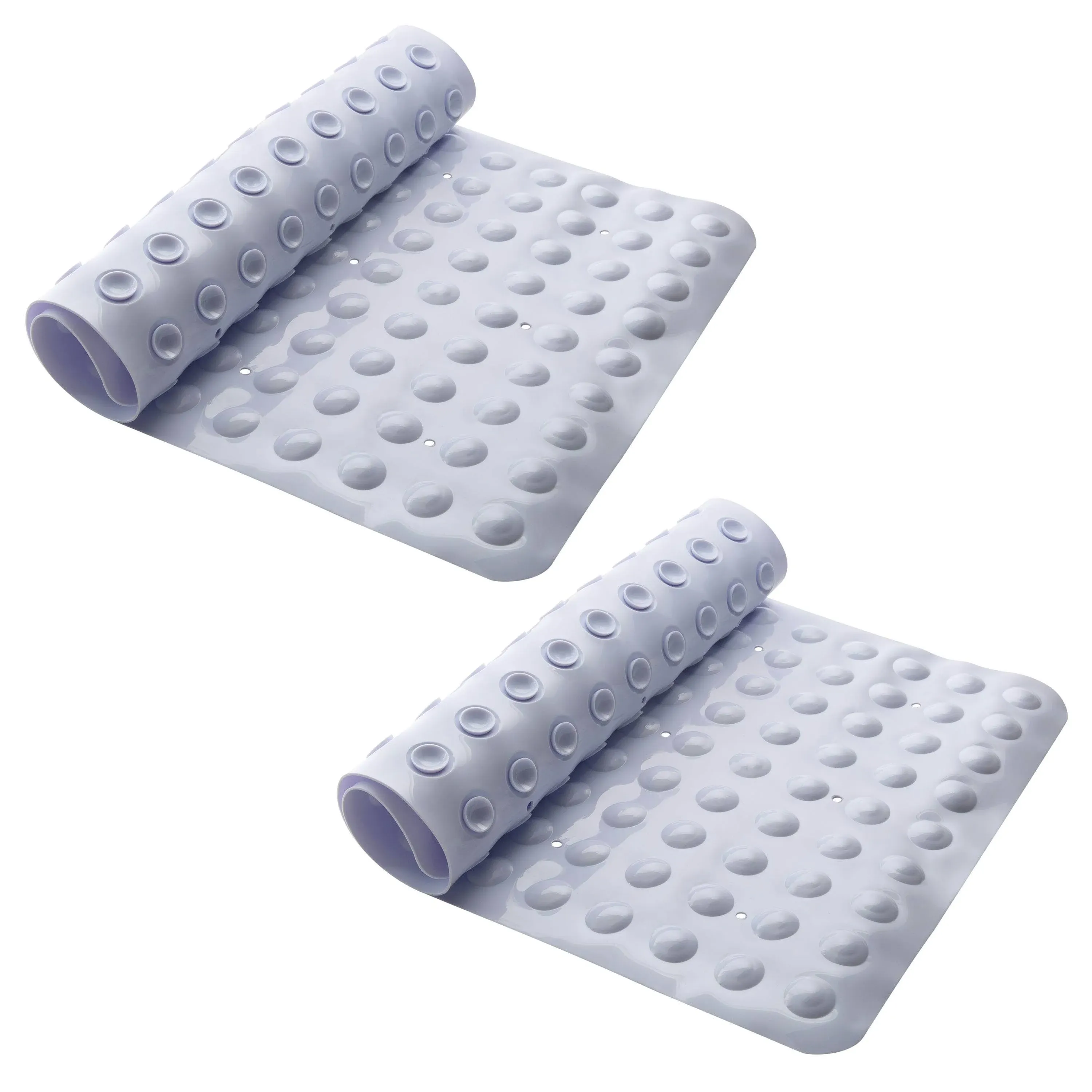 Bath Bliss Sanitized Non-Slip Bath Mat in White